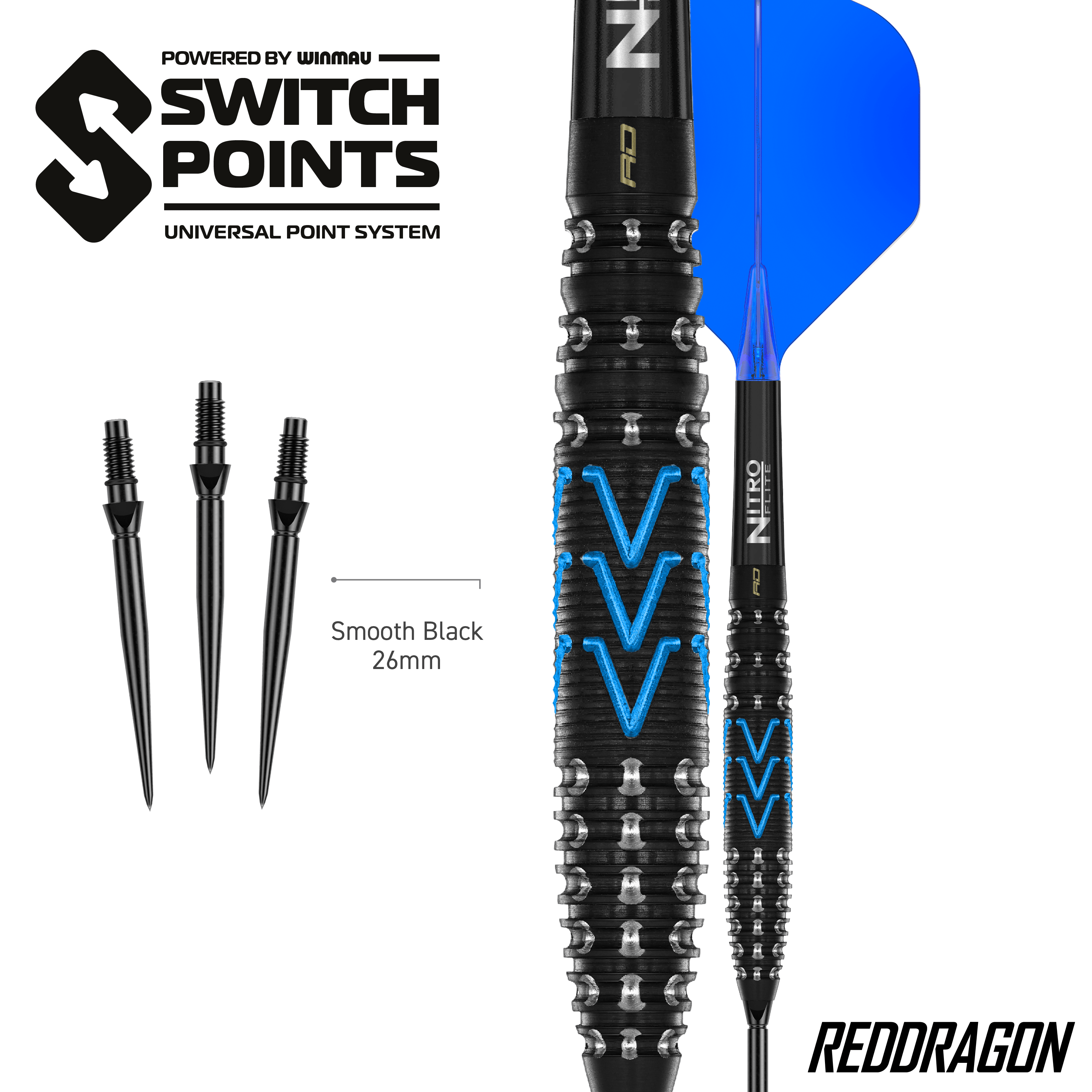Red Dragon AMP Torpedo Switch Point Steeldarts Hier sieht man die Red Dragon AMP Torpedo Switch Point Steeldarts. Diese Darts sind für präzises Werfen entwickelt worden.