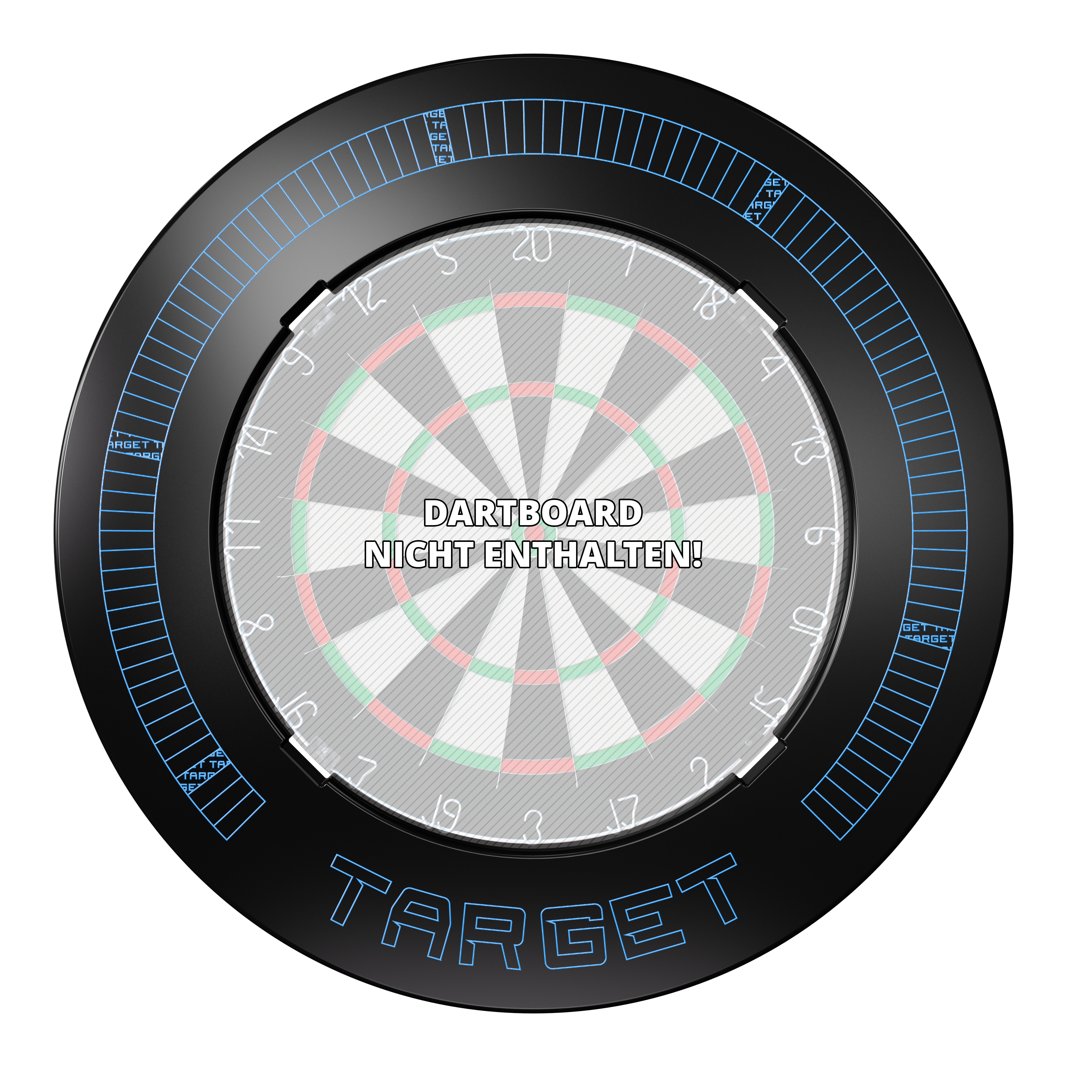 Target Corona Vision Notched Dartboard Surround mit Beleuchtung