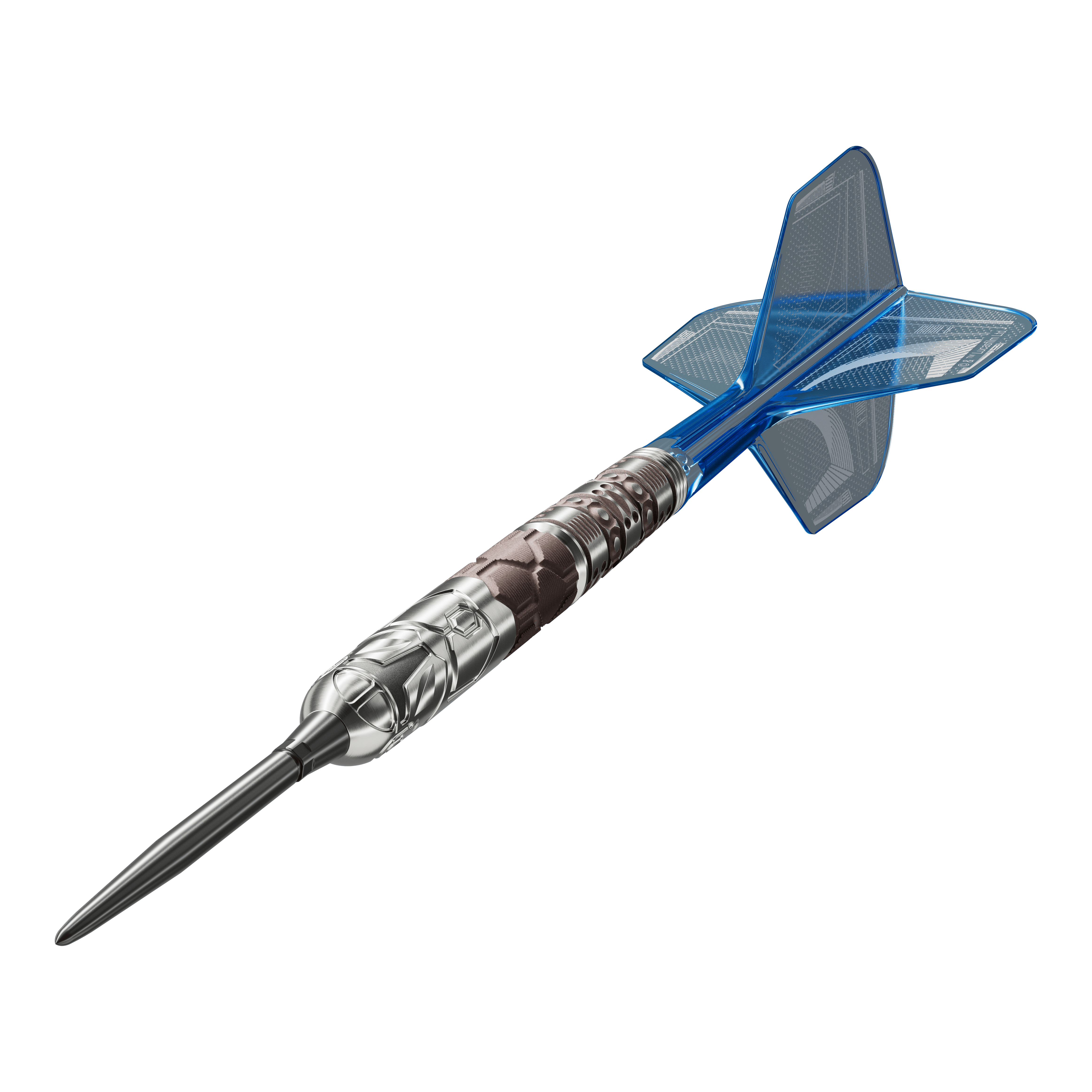 Dardos Target Star Wars Mandalorian 95 Swiss Point de acero Auf dem Bild sind die Target Star Wars Mandalorian 95 Swiss Point Steeldarts zu sehen. Das Produkt verbindet Qualität mit einem einzigartigen Mandalorian-Look.