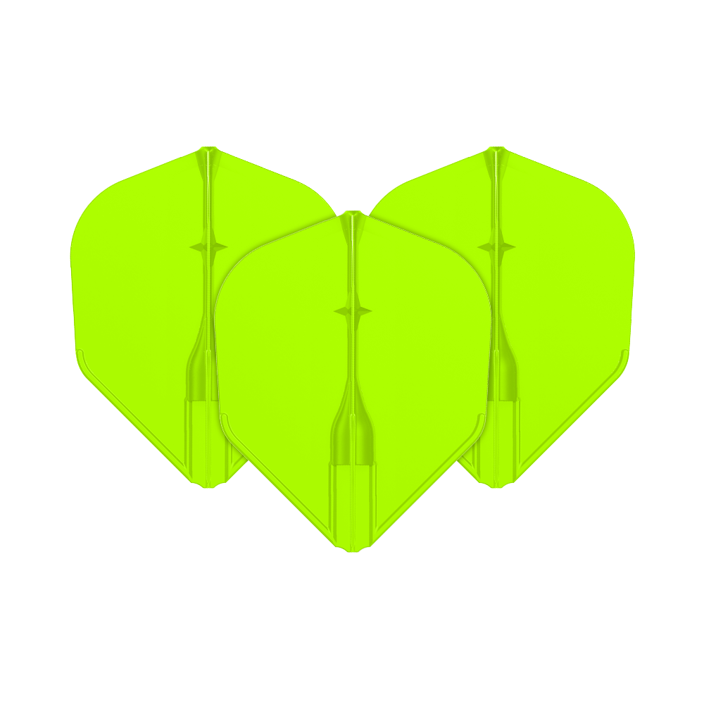 L-Style L3EZ Flights Ein Set Dart-Flights mit matter Oberfläche wird gezeigt. Die Gesamtstruktur der Flügel ist gut sichtbar.