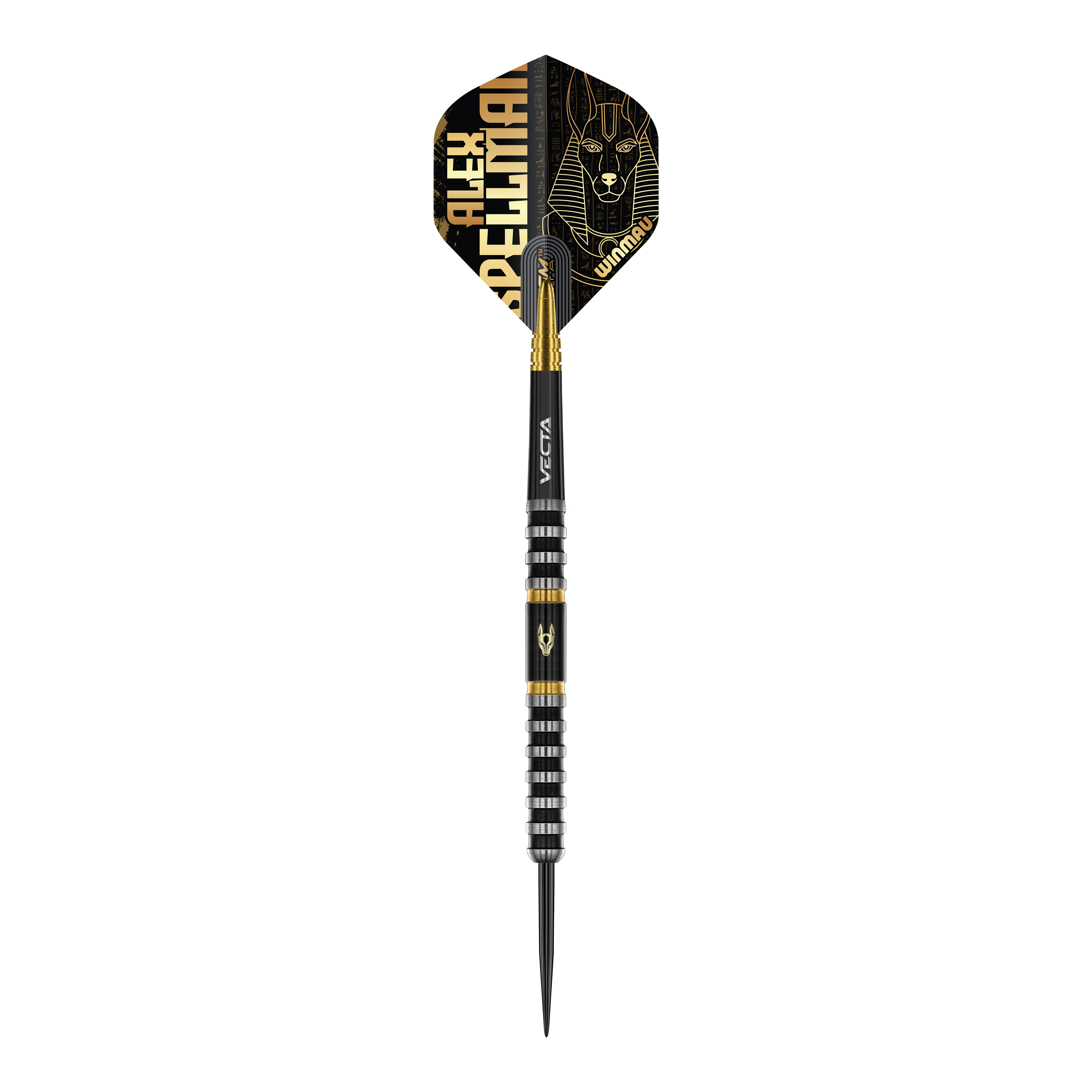Dieses Bild zeigt die Winmau Alex Spellman Steeldarts aus einer anderen Perspektive. Sie sind speziell für hohe Leistung konzipiert.