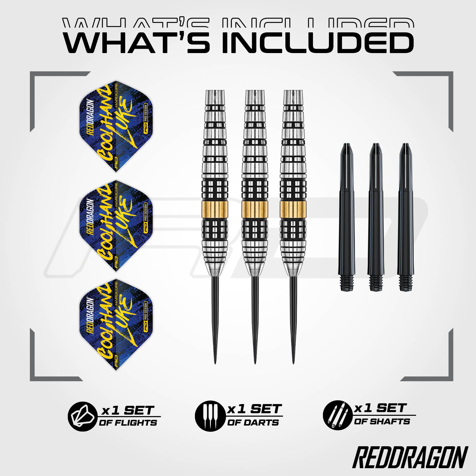 Rzutki Red Dragon Luke Humphries Brass Steel Darts - 21 g Rzutki Red Dragon Luke Humphries Brass Steel Darts - 21 g