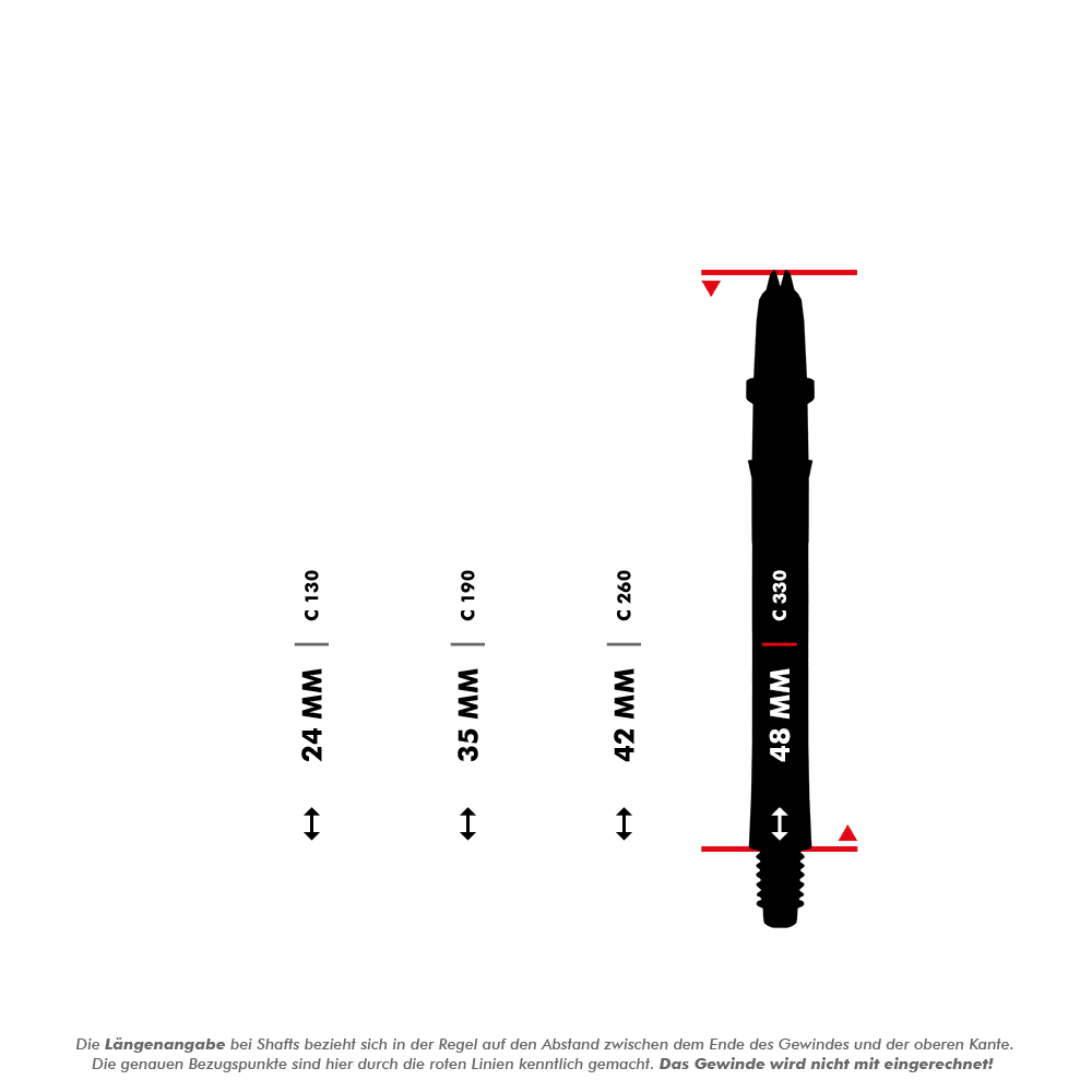 L-Style Laro Shafts - Weiß