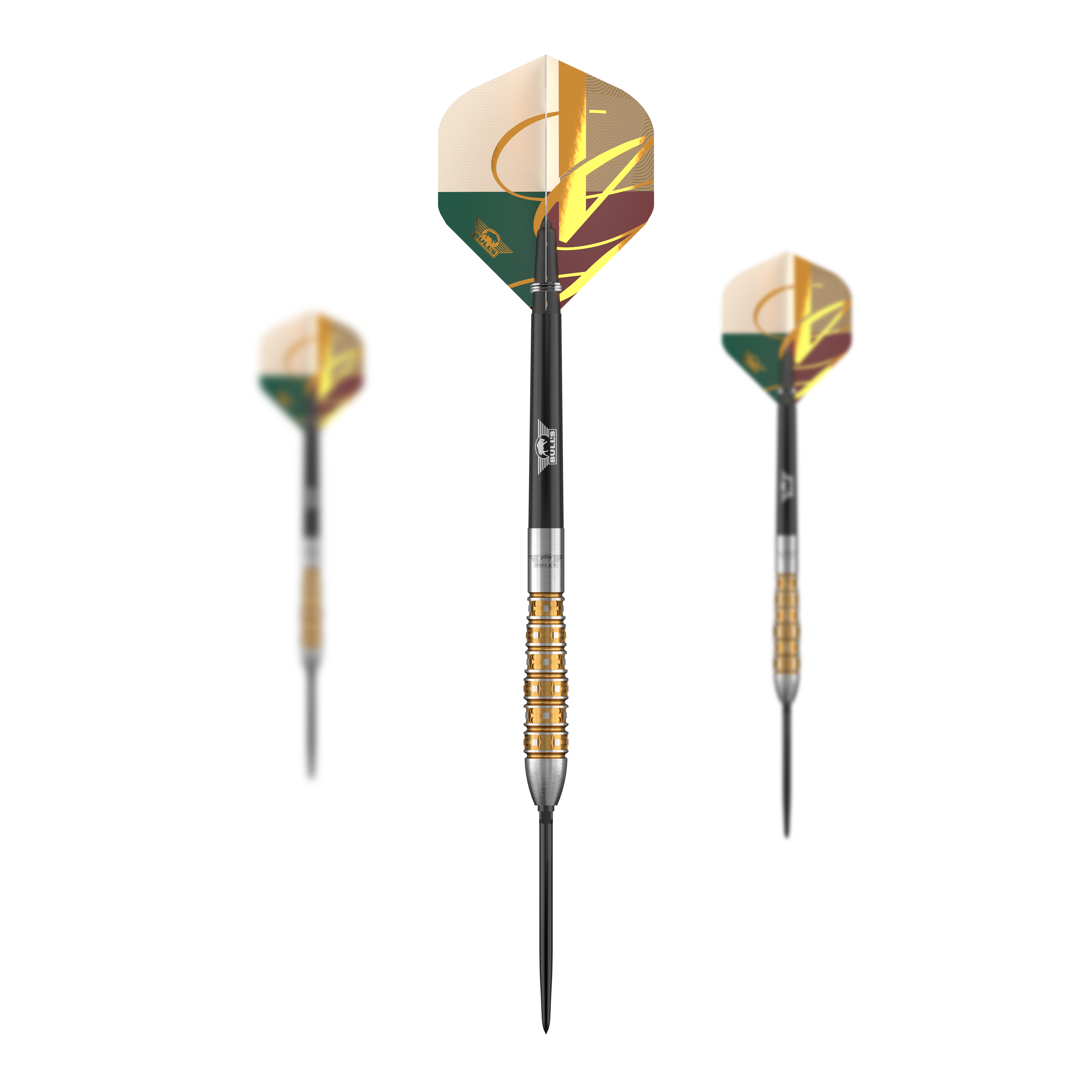 Dardos de acero convertibles Bulls NL Vintage Bomb Das Foto zeigt ein Set der Bulls NL Vintago Bomb Convertible Point Steeldarts. Dieses Produkt ist für Dartspieler konzipiert.