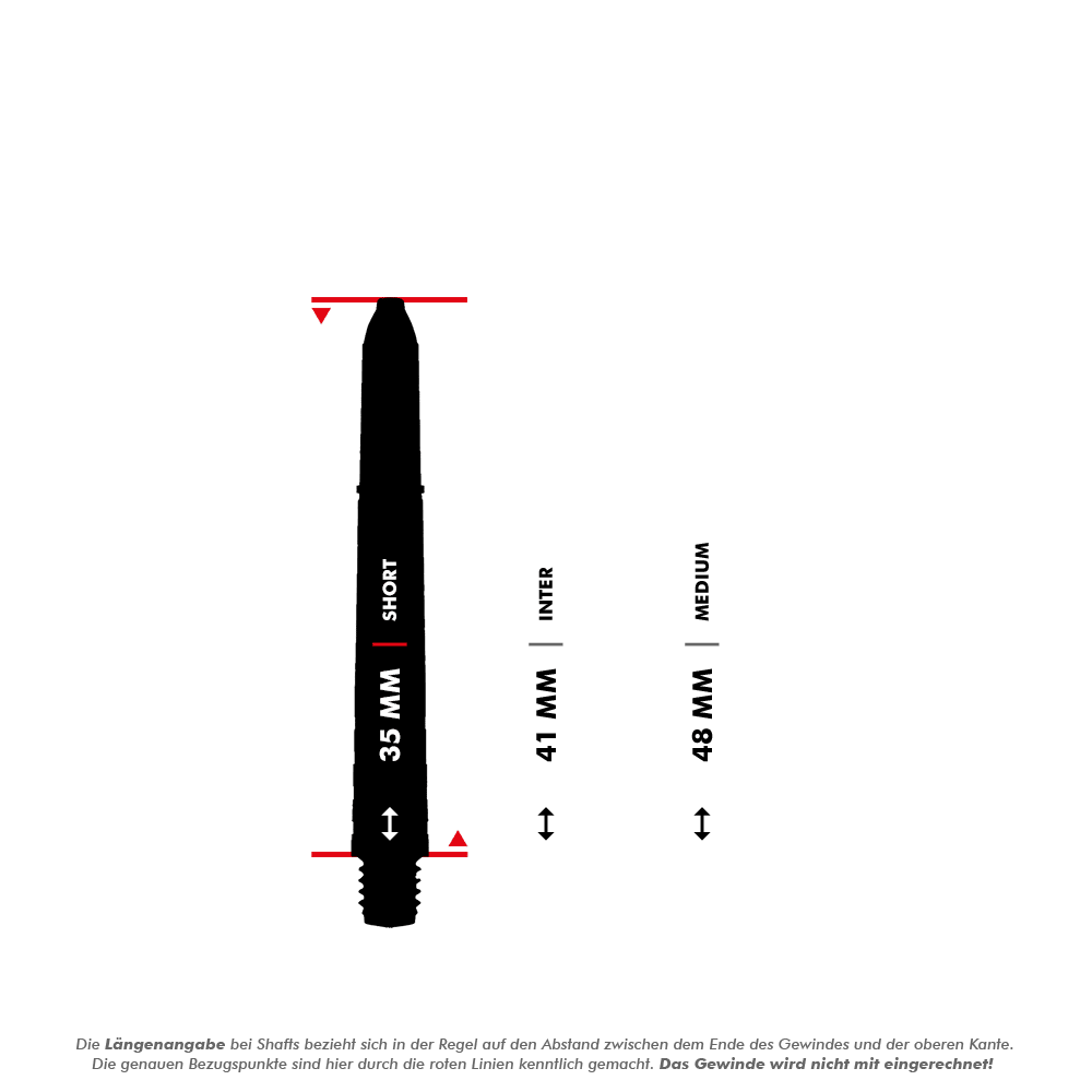 Winmau Prism Force Shafts - Schwarz