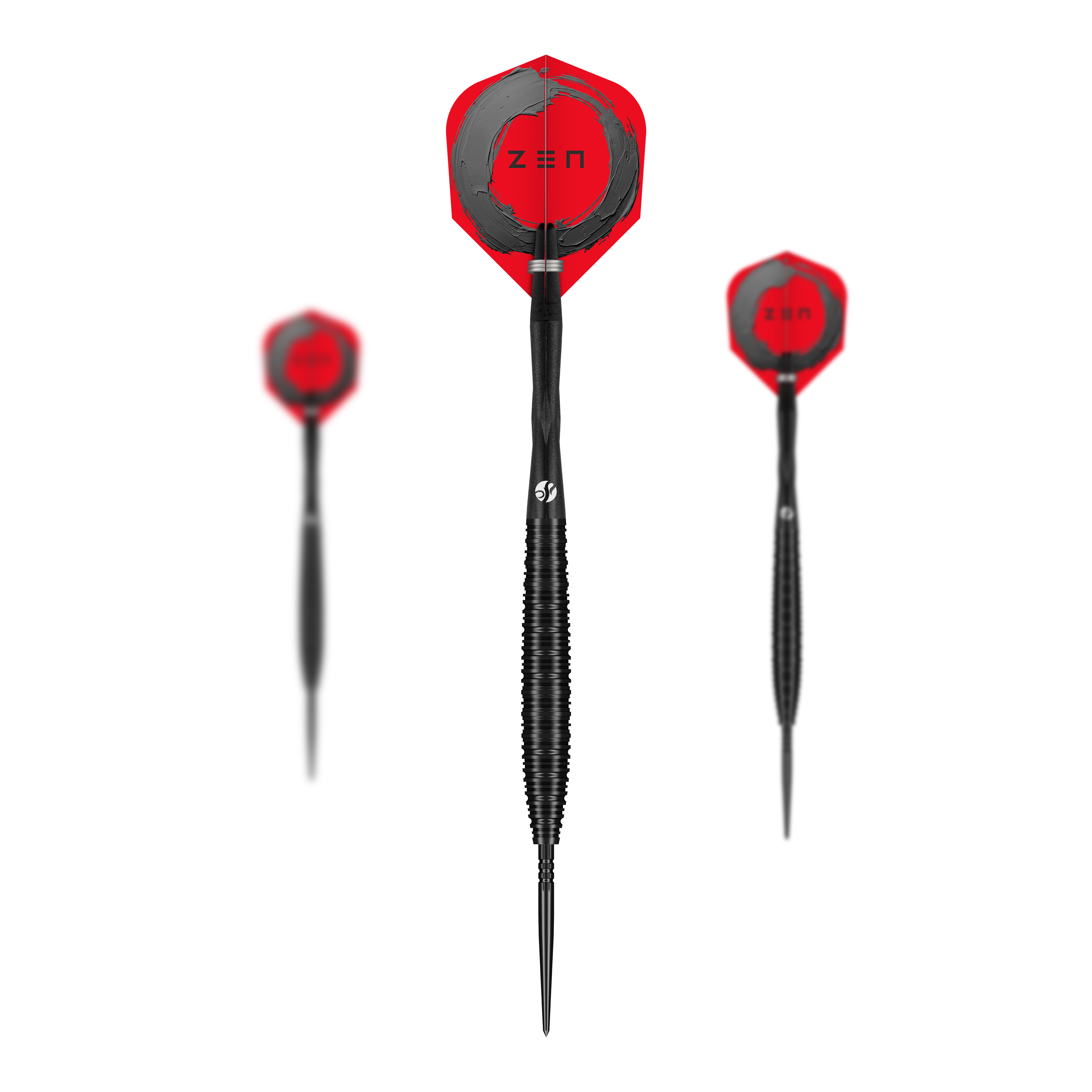 Fléchettes en acier Shot ZEN Missile Turbo Point - 23 g Das Bild zeigt die Shot ZEN Missile Turbo Point Steeldarts in der 23g-Ausführung. Es handelt sich um hochwertige Steeldarts für den professionellen Gebrauch.