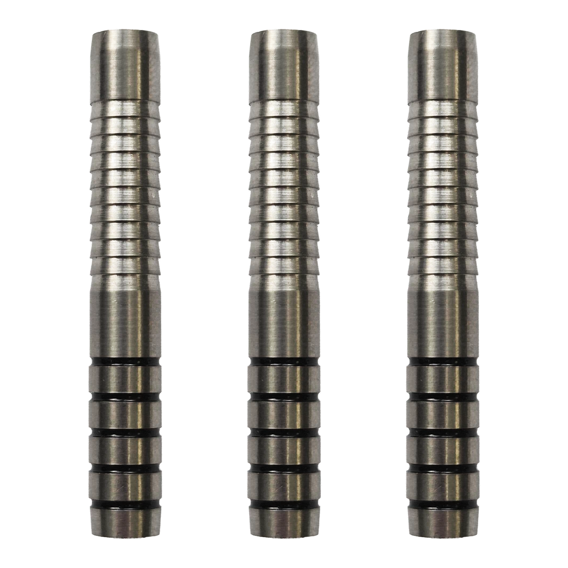 Barriles para dardos blandos McDart Ringed Shark - 18 g Dieses Bild zeigt das Set McDart Ringed Shark Softdart Barrels - 18g. Die Dartbarrels haben eine gerillte Oberfläche und sind für Softdarts geeignet.