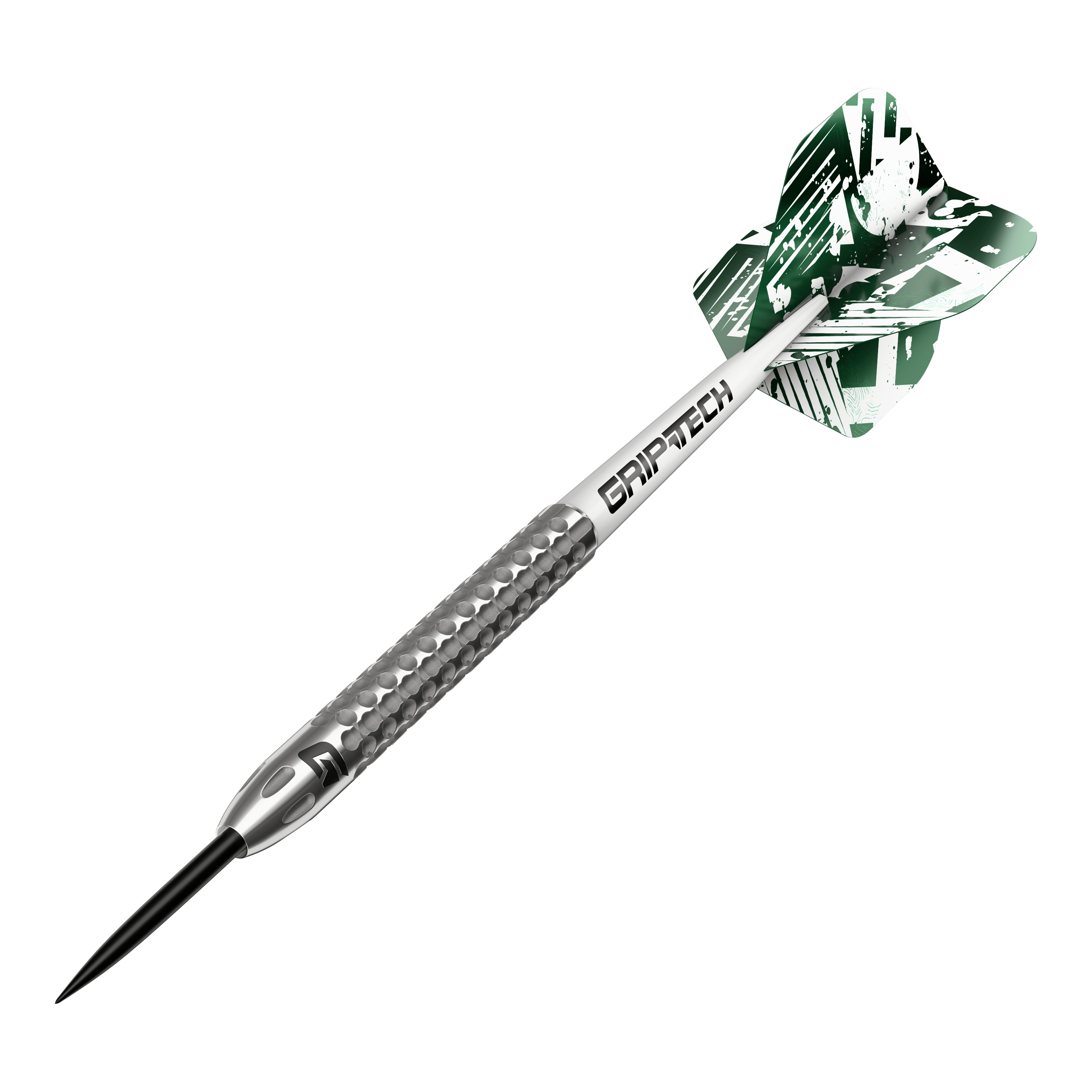 Šipky GOAT Fairway V2 z wolframové oceli GOAT Fairway V2 Tungsten Steeldarts sind in einer Reihe abgebildet. Das Design betont die schlanke Form.