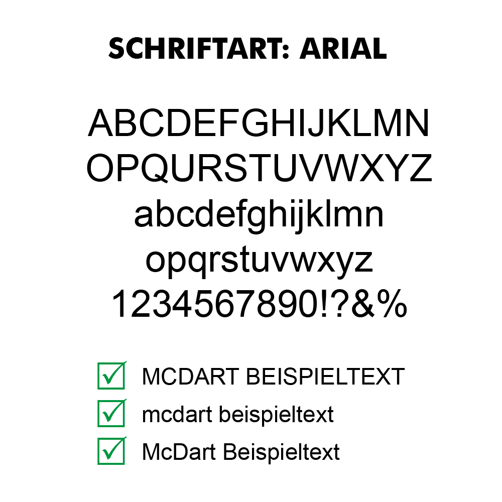 Flightdruck-Schriftart-ArialpJdFk5fkRASvH Flights mit Wunschtext in kräftiger Schrift. Die Flights liegen gestapelt aufeinander.