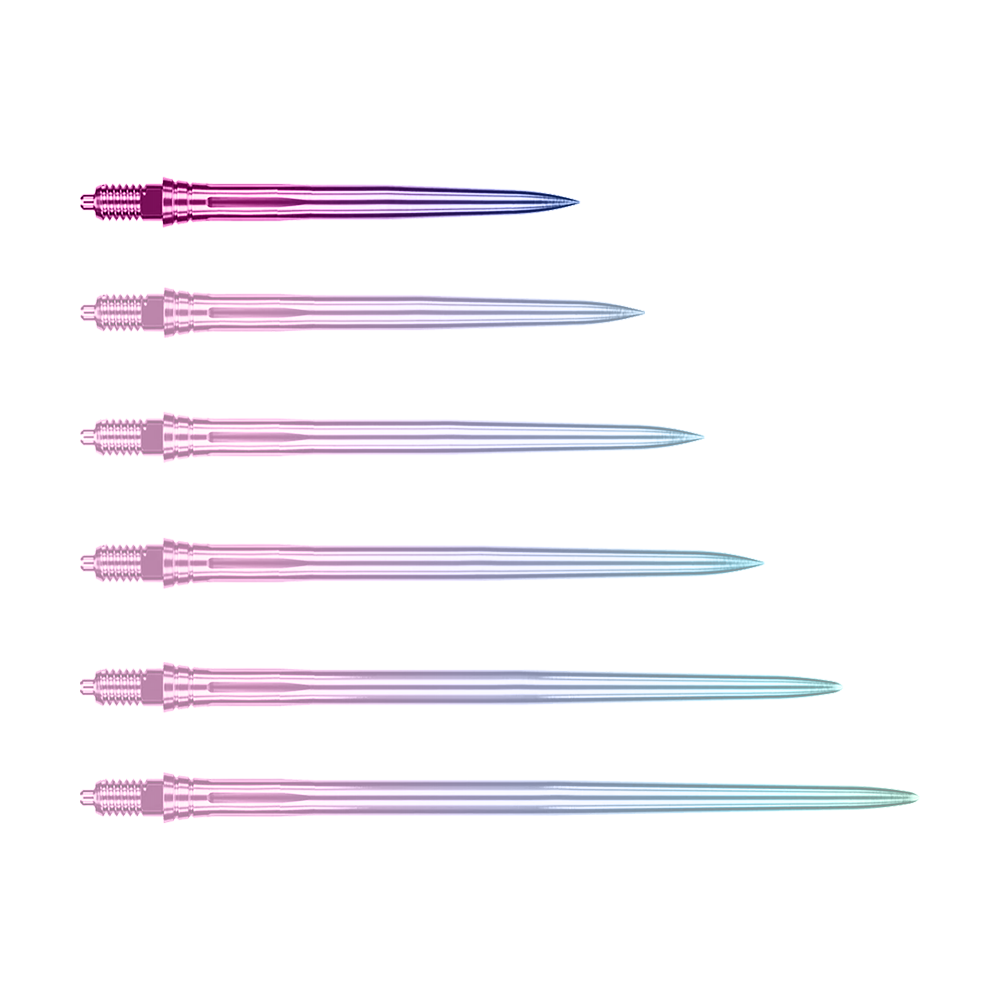 Puntas de dardo Caliburn EZ-EVO - Suaves - Arcoíris Ein Bild mit dem Dateinamen EVO189_Caliburn_EZ-EVO_Dartspitzen_Smooth_Rainbow_28mm_1. Es zeigt vermutlich Dartspitzen in Regenbogenfarben mit einer Länge von 28 mm.