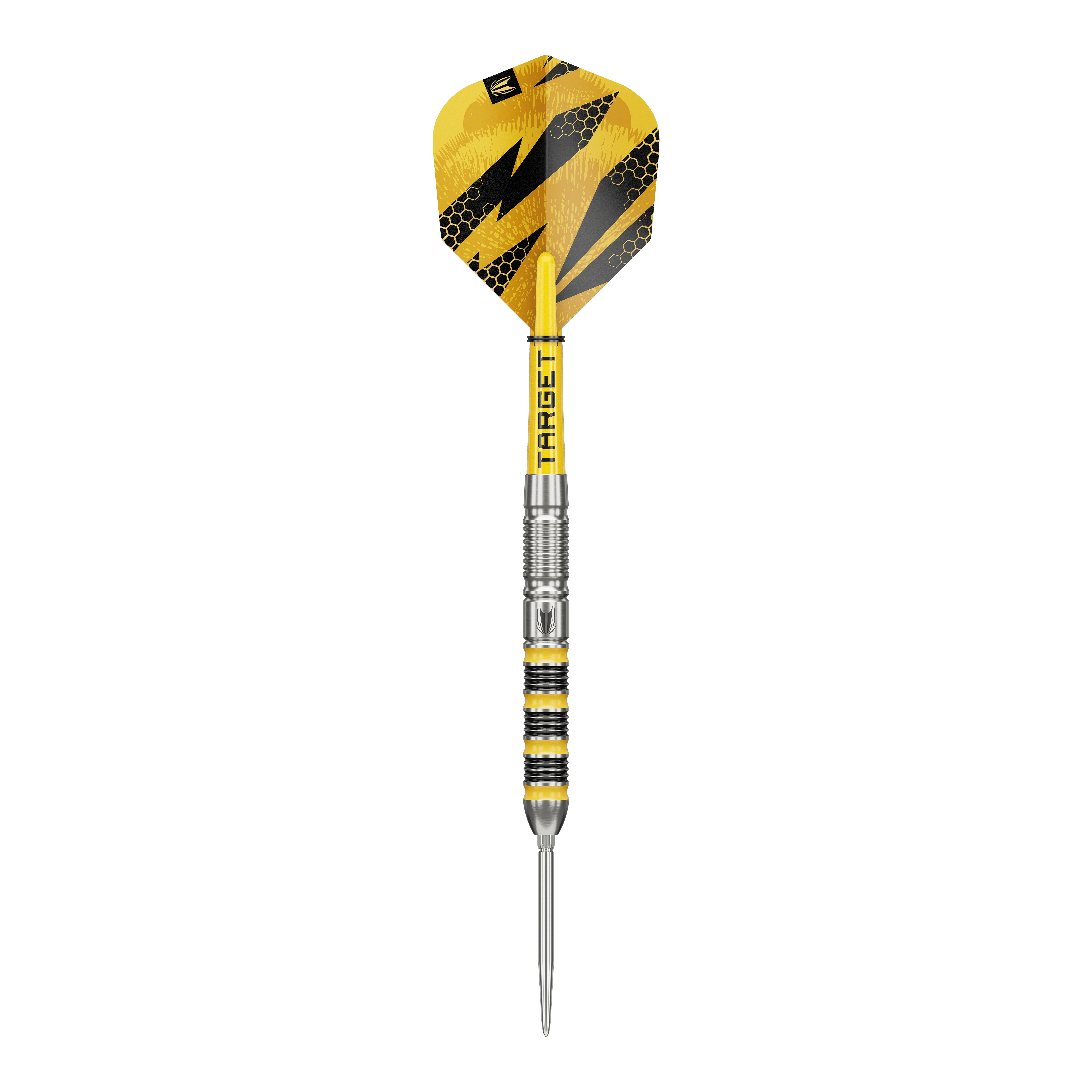 Target Buzz 01 Swiss Points Steeldarts Das Bild zeigt Target Buzz 01 Swiss Points Steeldarts. Es handelt sich um hochwertige Steeldarts für Präzisionswürfe.