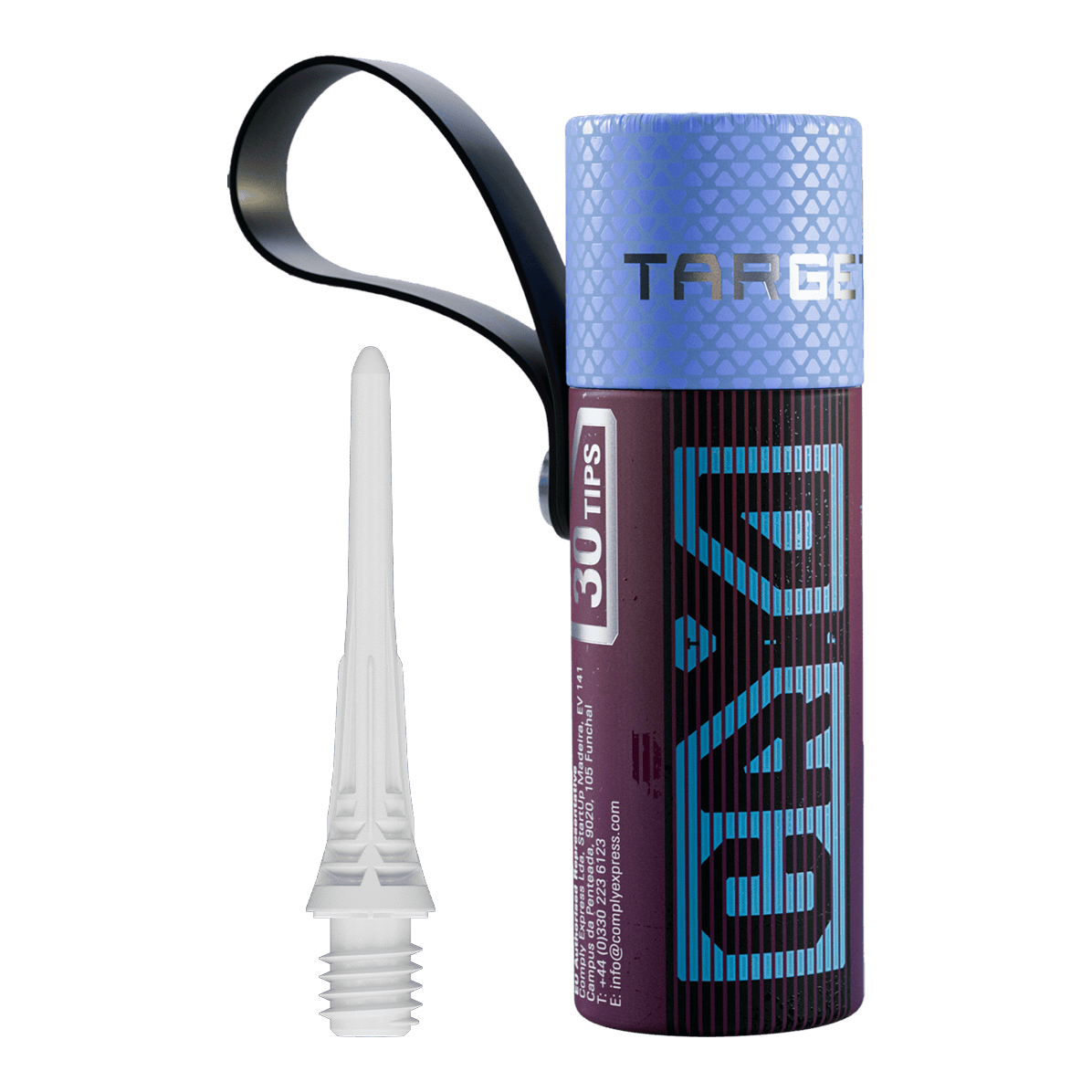 Target Cryo Soft Dart Tips 30 ks - bílé Target Cryo Softdartspitzen 30er Pack - Weiß sind in einer Packung zu sehen. Die weißen Spitzen eignen sich für Softdarts.