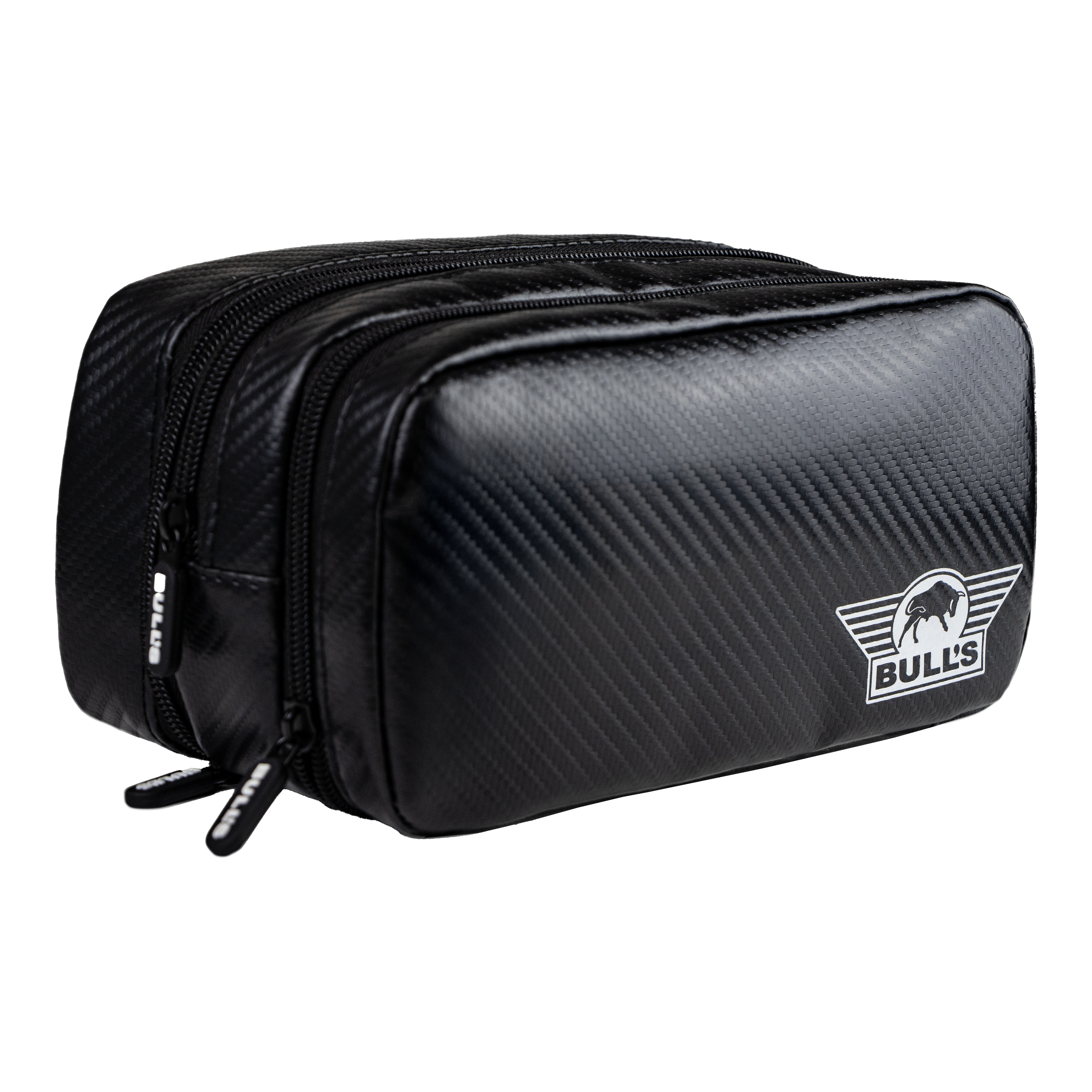 Peněženka Bulls NL Carbon Zu sehen ist das Bulls NL Carbon Wallet. Diese elegante Brieftasche wurde speziell für Dartspieler entworfen.