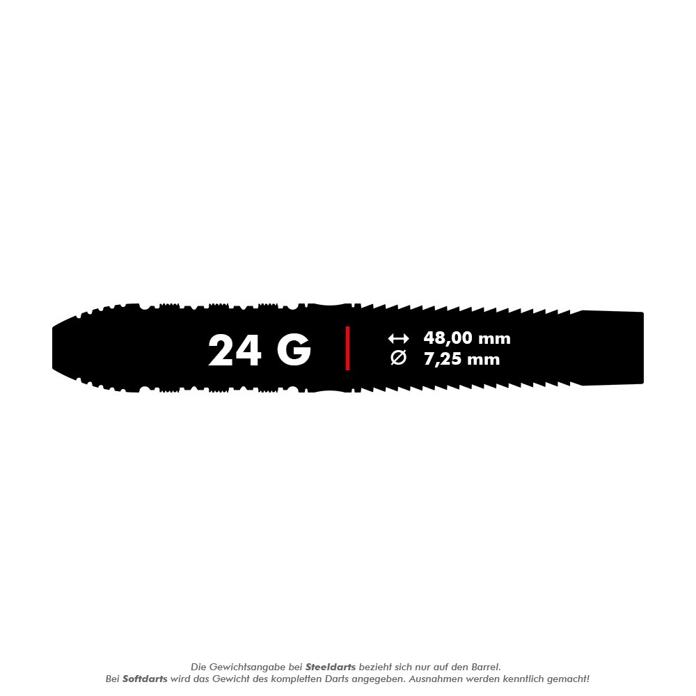 Target Japan Zwart Marque Armageddon GEN2 Swiss Point Steeldarts - 24g