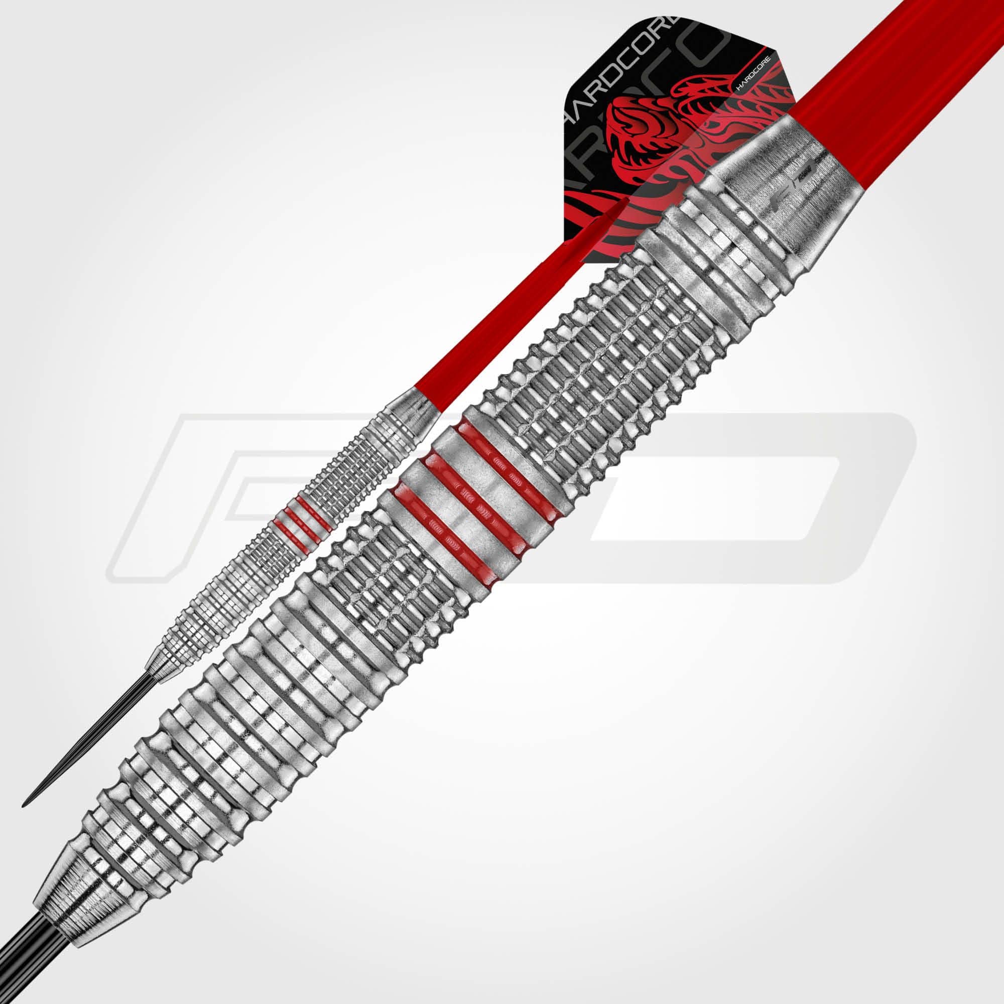 Red Dragon Jonny Clayton Brass Steeldarts - 21 g Die Red Dragon Jonny Clayton Brass Steeldarts - 21 g sind auf dem Bild zu sehen. Dies ist ein Set von Steeldarts mit einem Gewicht von 21 Gramm.