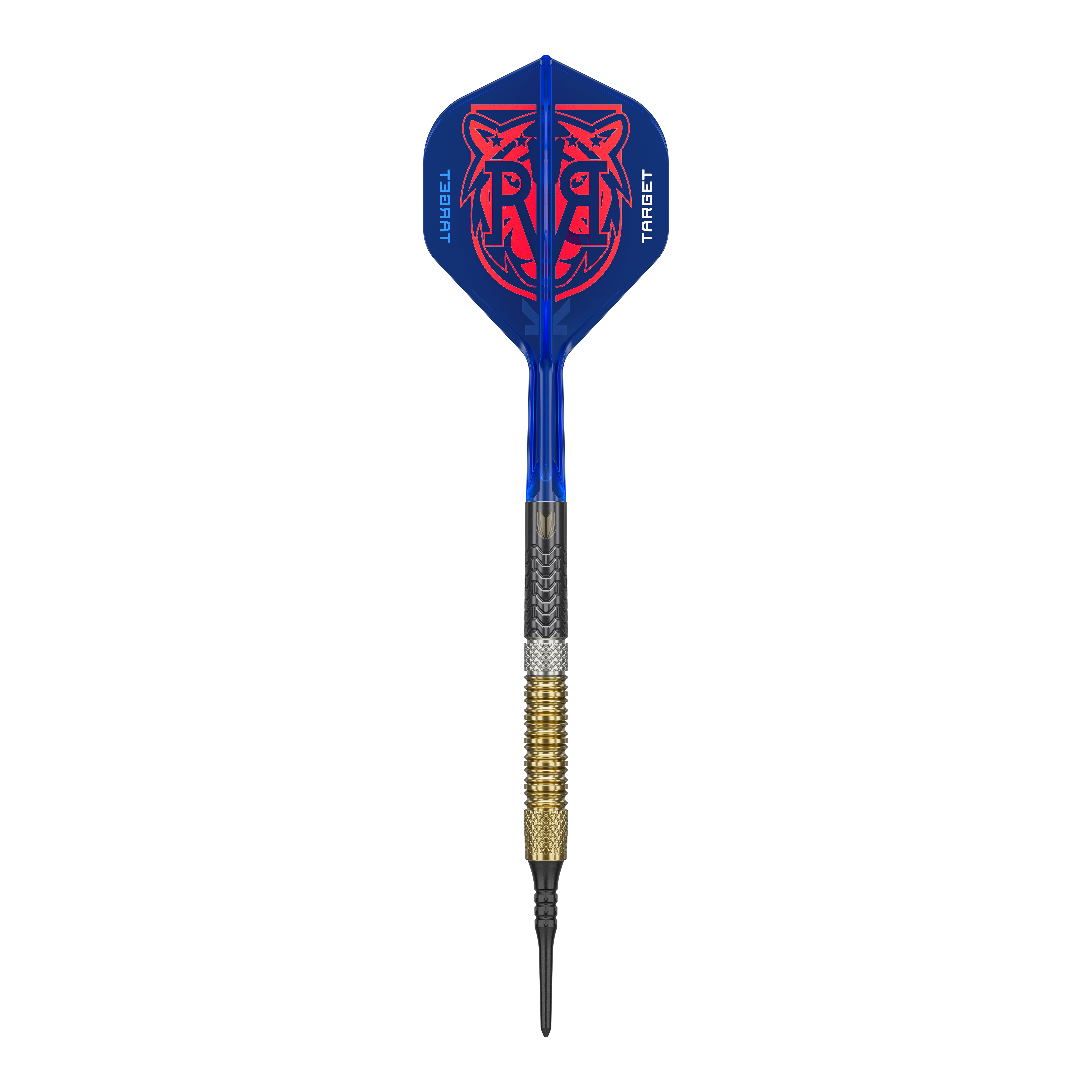 Target freccette morbide Raymond Van Barneveld GEN6 Das Bild zeigt die Target Raymond Van Barneveld GEN6 Softdarts. Die Darts sind deutlich sichtbar dargestellt.