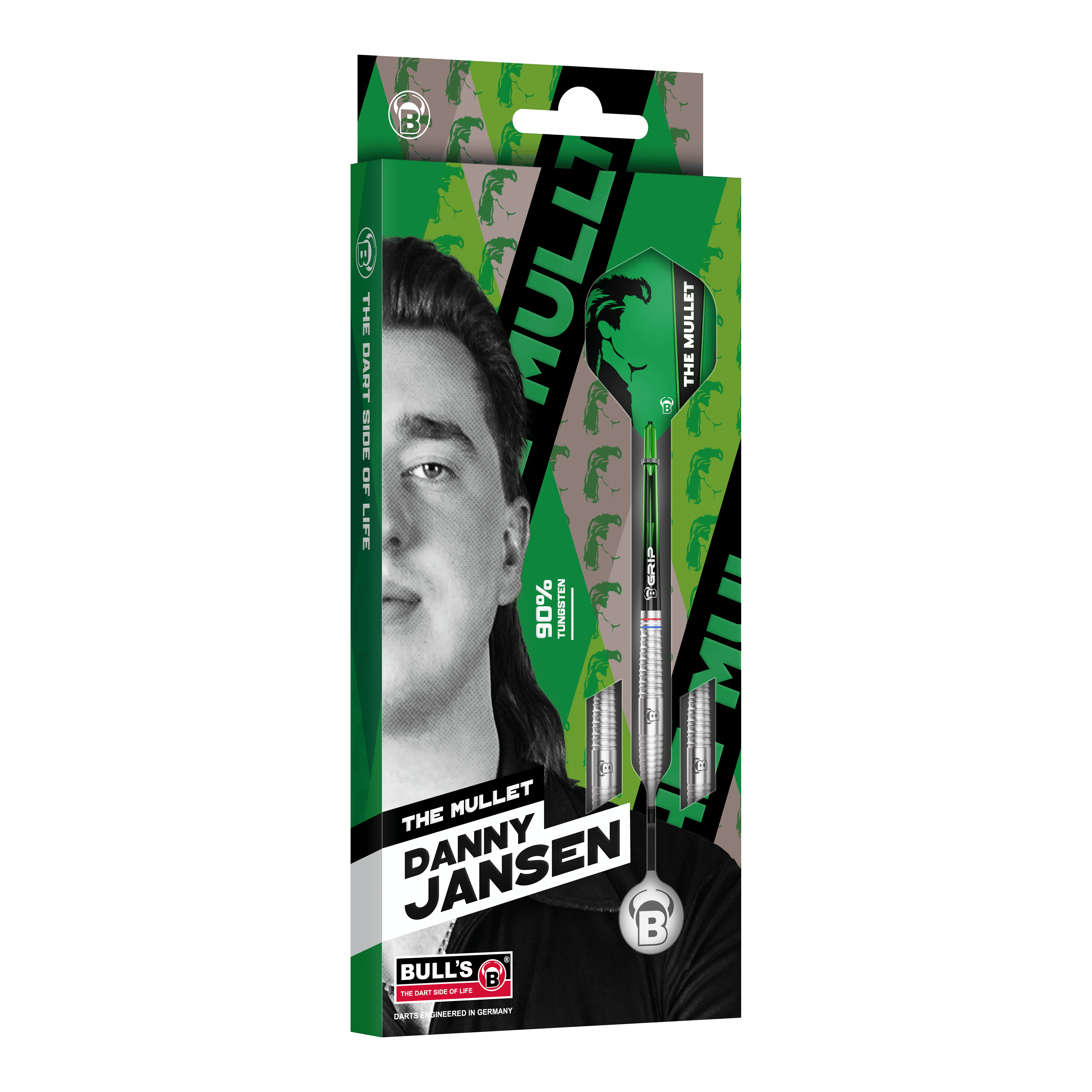 Dardos blandos Bulls Danny Jansen - 20 g Hier ist der Bulls Danny Jansen Softdart mit 20g Gewicht abgebildet. Das Produkt eignet sich für professionelle Softdartspiele.