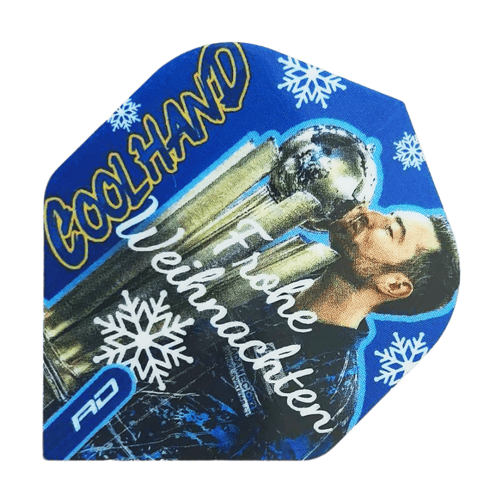 Voli standard di Buon Natale di Red Dragon Luke Humphries Zu sehen ist das Produkt WF-16_Red_Dragon_Luke_Humphries_Frohe_Weihnachten_Standard_Flights_1. Diese Dart-Flights zeigen ein festliches, weihnachtliches Muster.