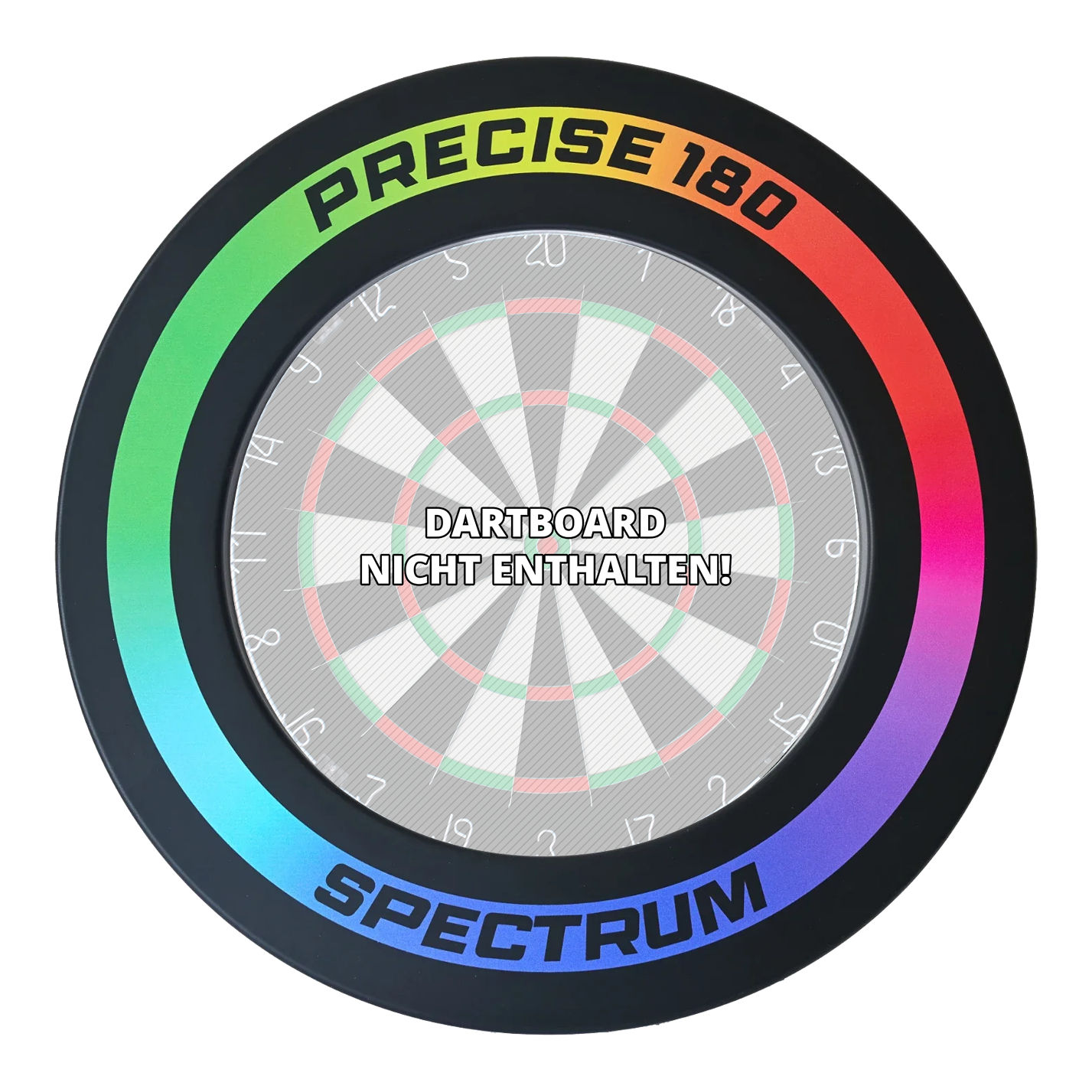 Precise 180 Spectrum Dartboard Surround Hier sieht man das Precise 180 Spectrum Dartboard Surround. Dieses Produkt schützt die Wand vor abprallenden Darts.