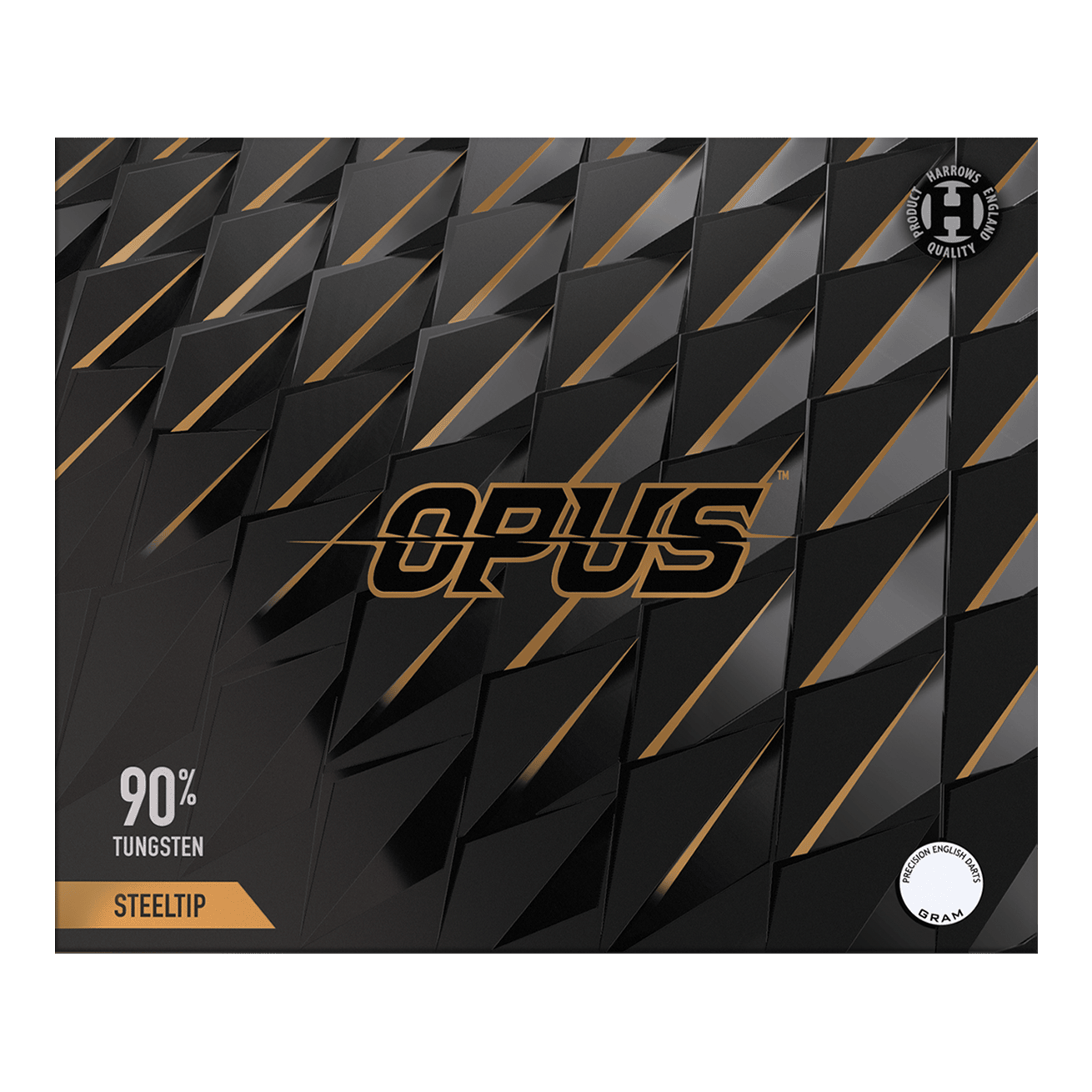 Fléchettes en acier Harrow's Opus Quick Point Gezeigt wird das Produkt Harrows Opus Quick Point Steeldarts - 23g. Diese Darts sind speziell für Präzisionswürfe entwickelt.