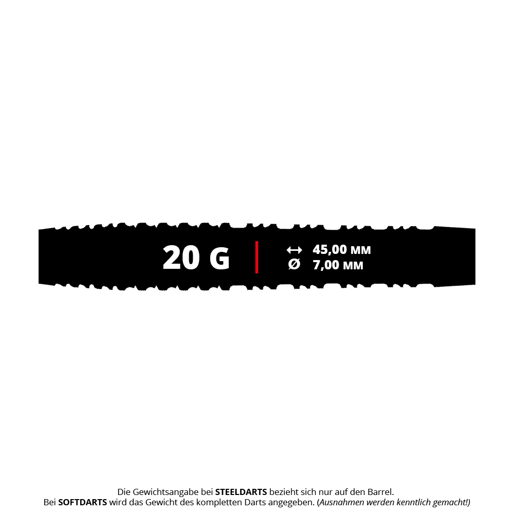 Měkké šipky Shot Alchemy Runstel - 20g Das Bild zeigt die Shot Alchemy Runstel Softdarts mit 20g Gewicht. Diese Darts sind speziell für Softdartspieler konzipiert.