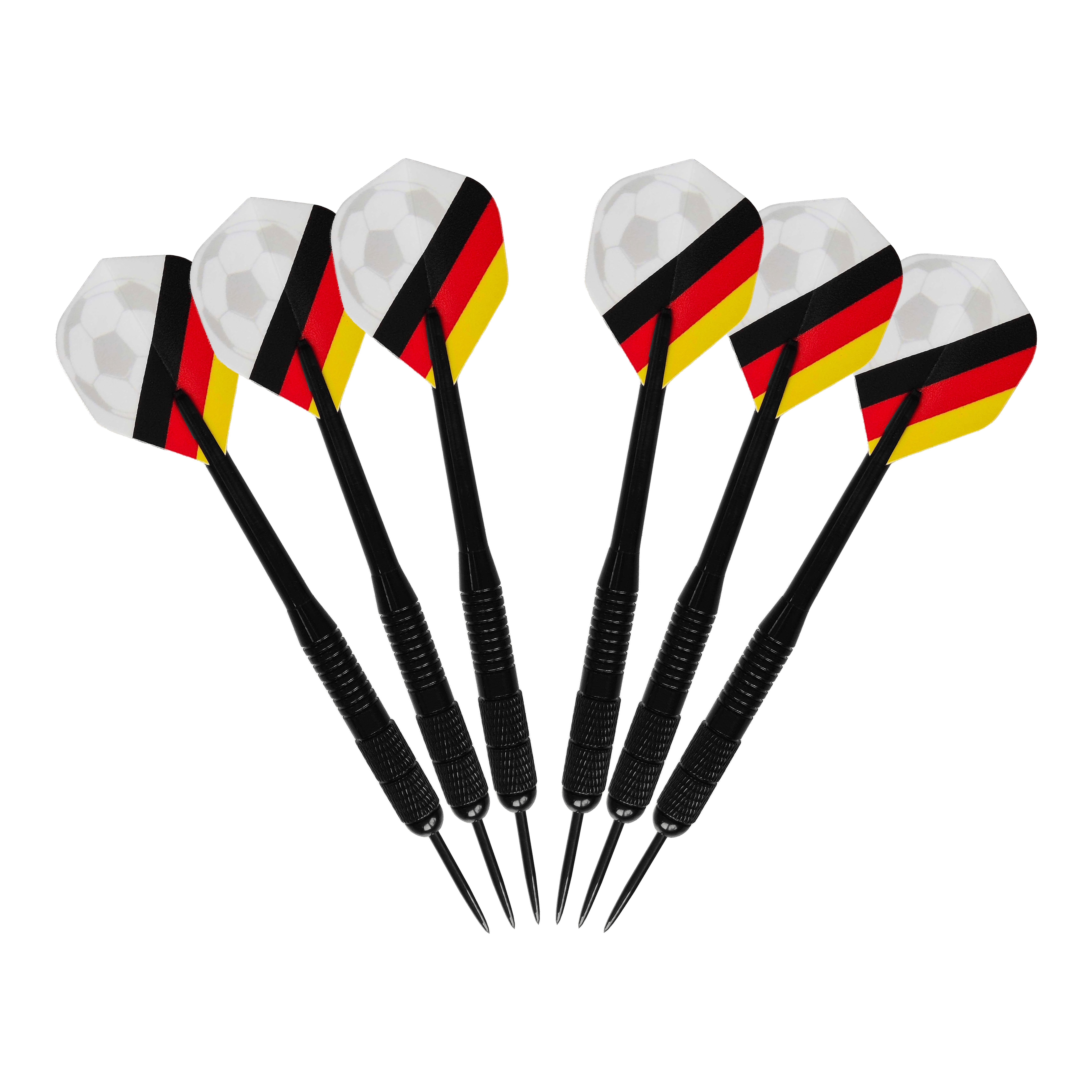 Pakiet piłkarski McDart Kick-off Das Bild zeigt das McDart Anpfiff Fußball Bundle. Es handelt sich um ein Produkt für Fußball-Fans, das mehrere Artikel umfasst.