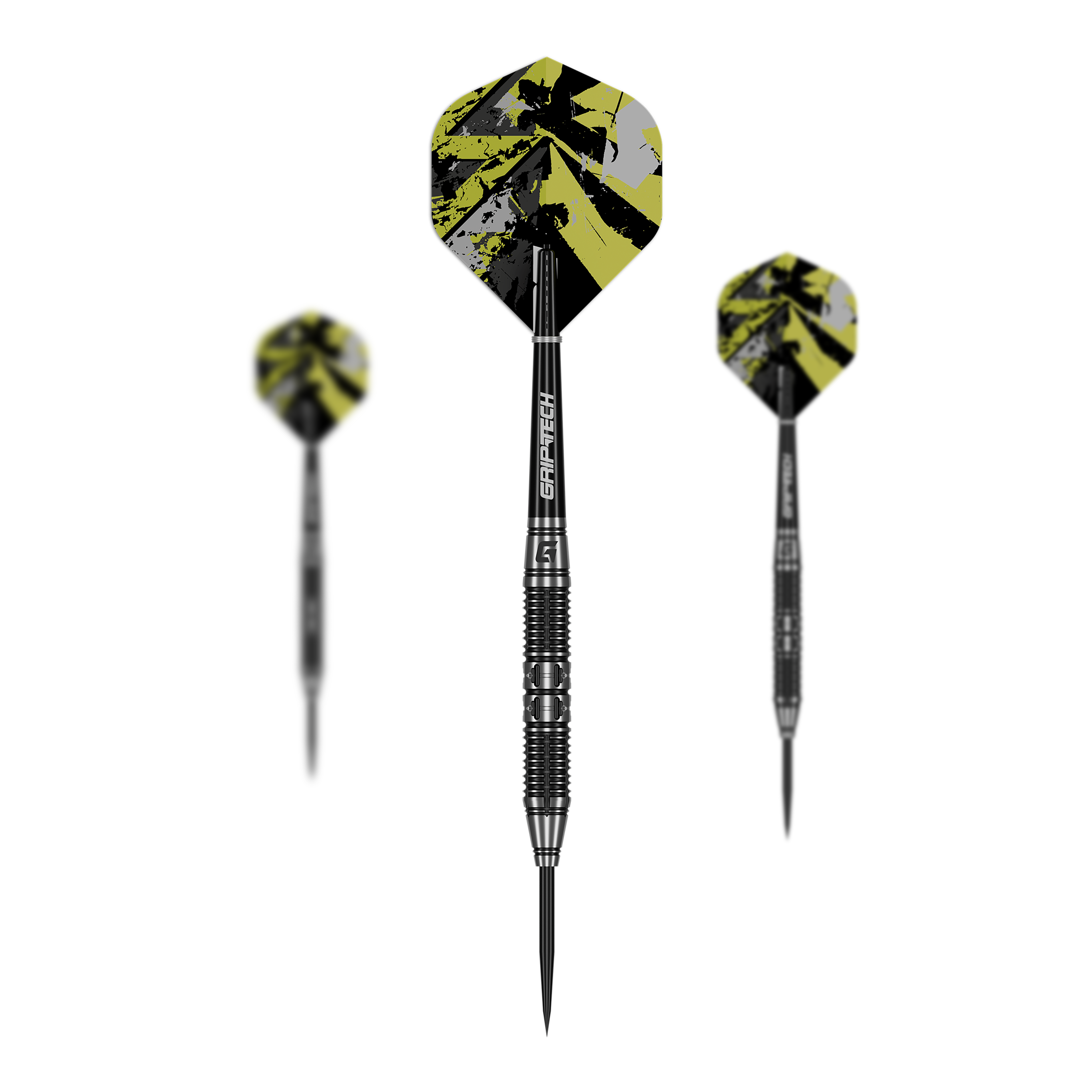 GOAT Dumbbell Steeldarts Auf dem Foto ist das Set GOAT Dumbbell Steeldarts zu sehen. Das Set enthält mehrere Steeldarts.