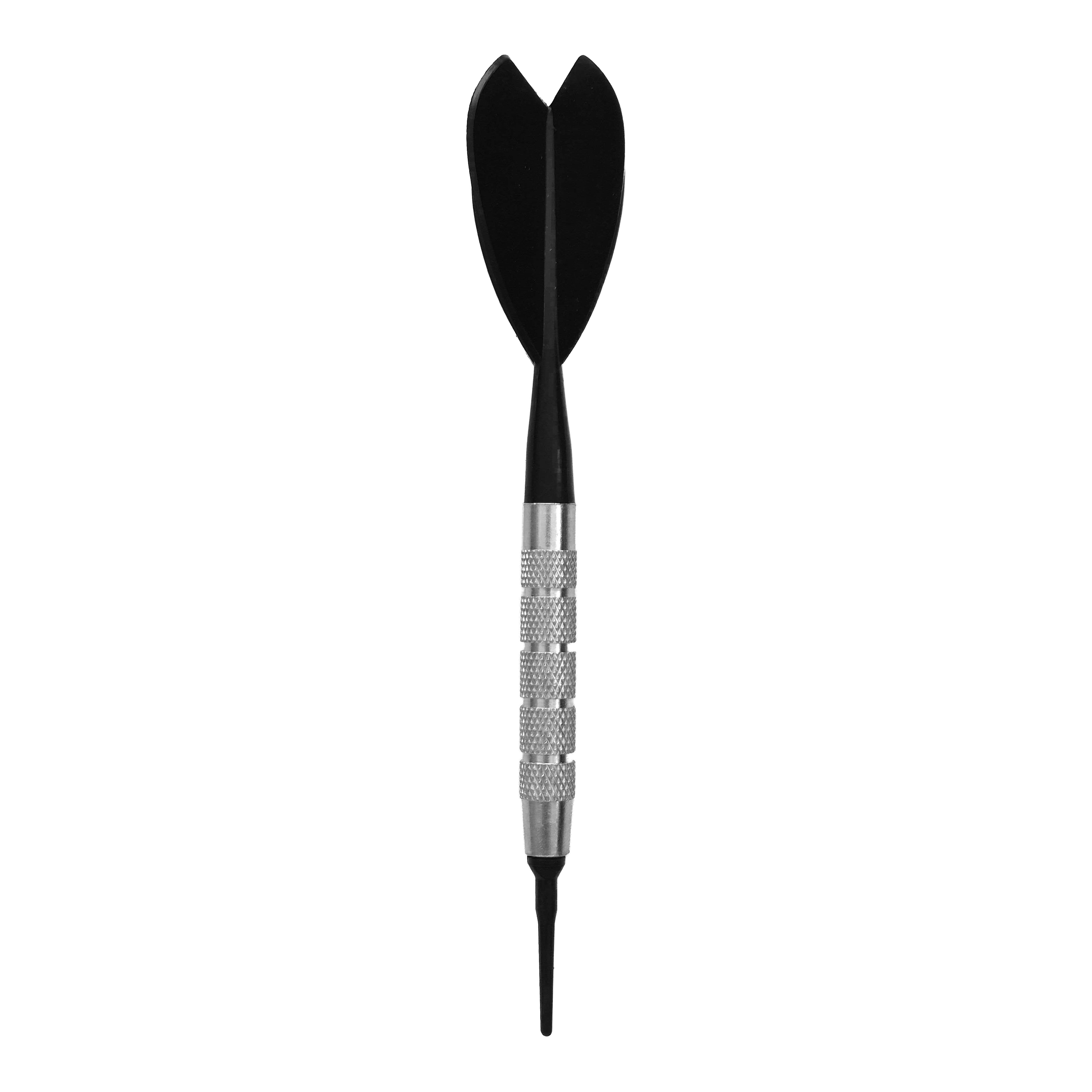 Dardos blandos McDart Silver Brass Bardarts - 18 g Zu sehen ist der McDart Silver Brass Bardarts - Softdarts - 18g. Die Darts sind silberfarben und speziell für Softdartspiele geeignet.