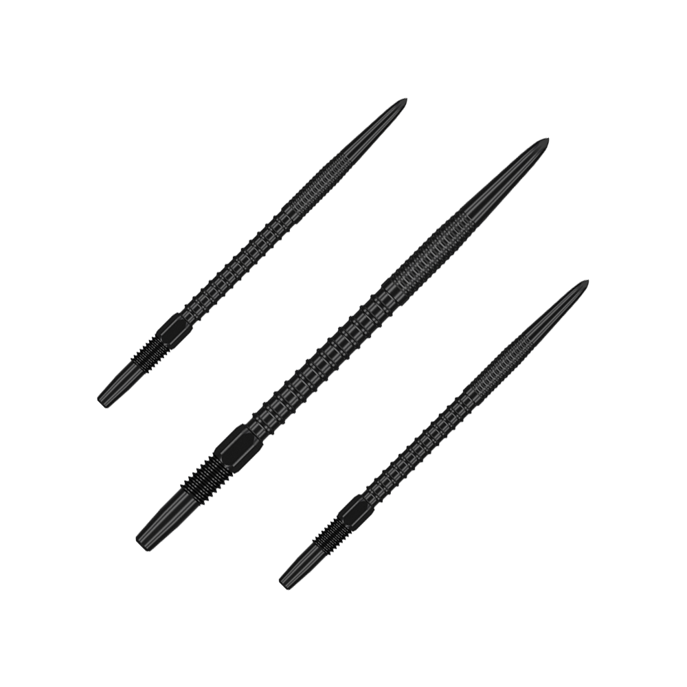 Pointes Conversion Target Darts Swiss Point - Convertir Soft Tip En Steel Tip - Nano Noir 26mm - Lot De 3