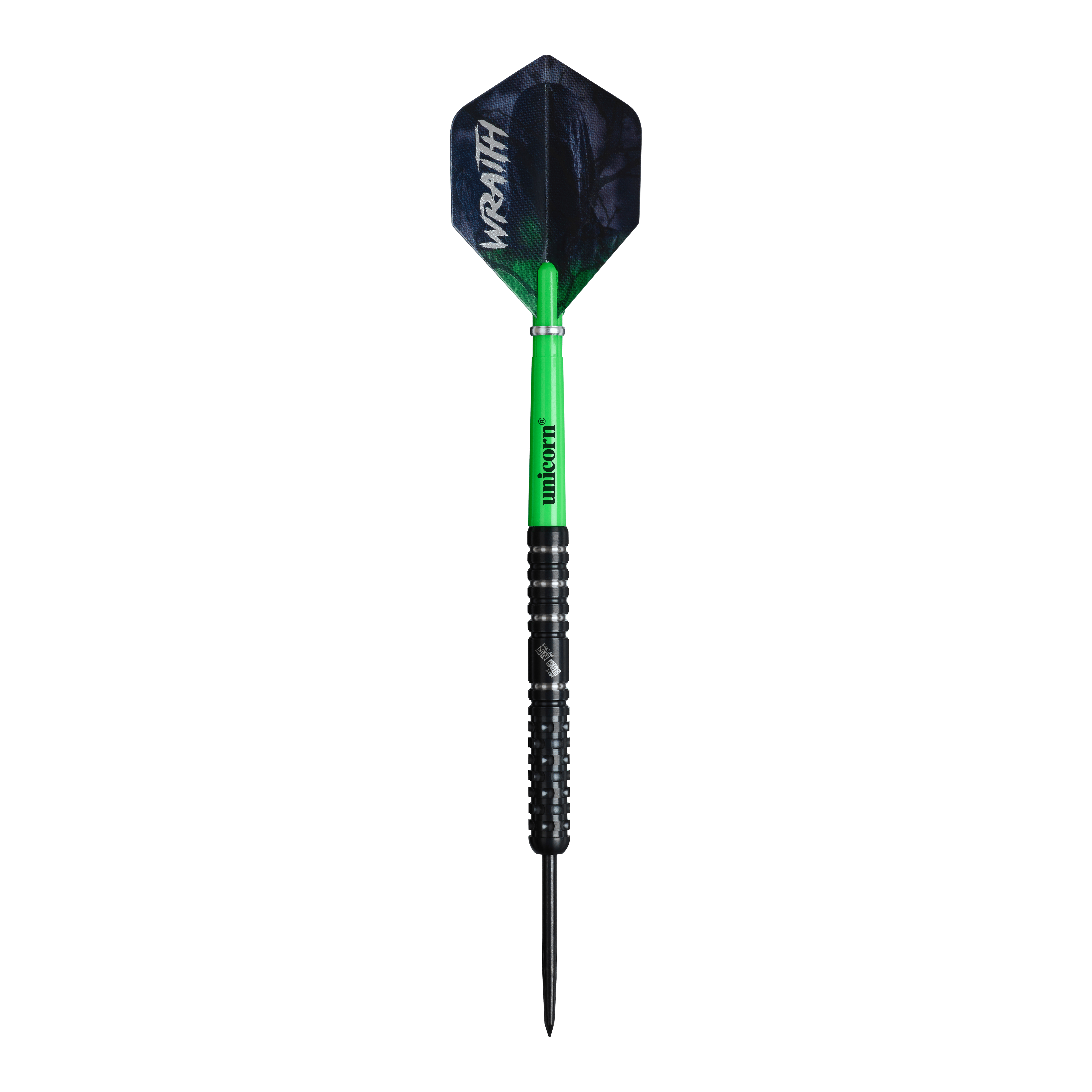 Unicorn Wraith Callan Rydz Steel Darts - 23g Unicorn Wraith Callan Rydz Steeldarts - 23g werden gezeigt. Das Bild stellt das Design und die Details dieses Darts dar.