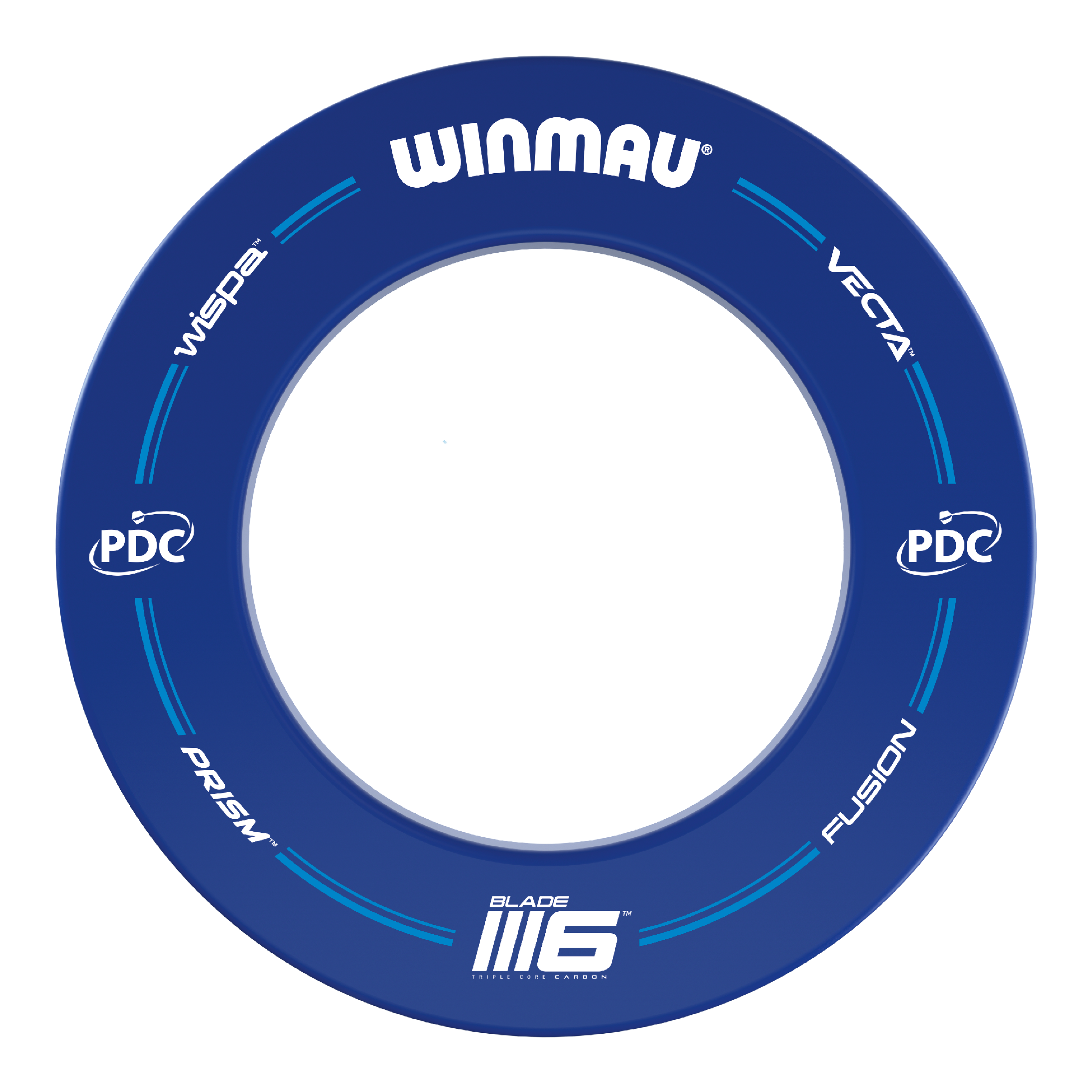 Winmau PDC Cible de fléchettes Surround – Bleu