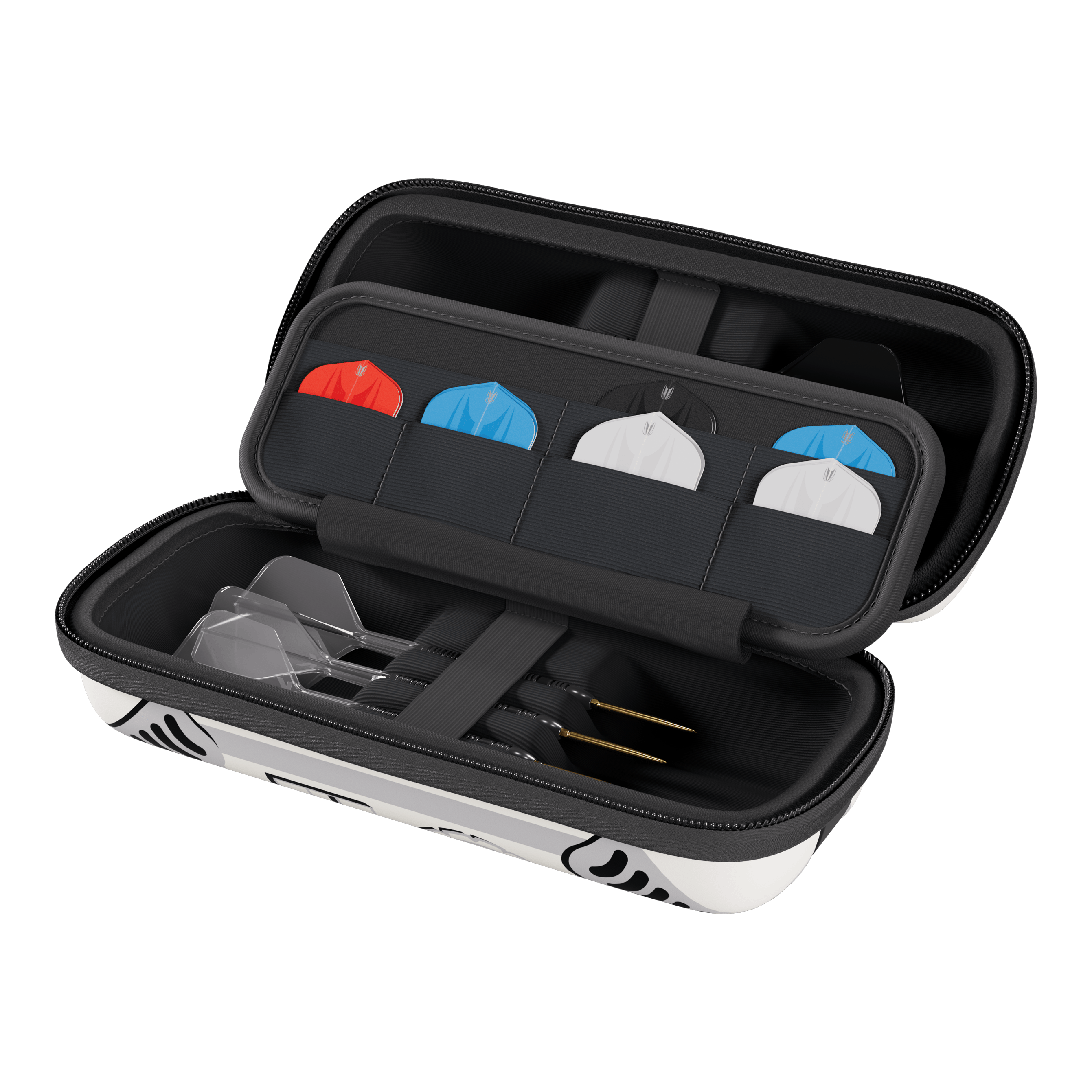 Target Star Wars Boa Dartcase - Szturmowiec Das Bild zeigt das Target Star Wars Boa Dartcase mit Stormtrooper-Design. Es eignet sich ideal für Fans von Darts und Star Wars.