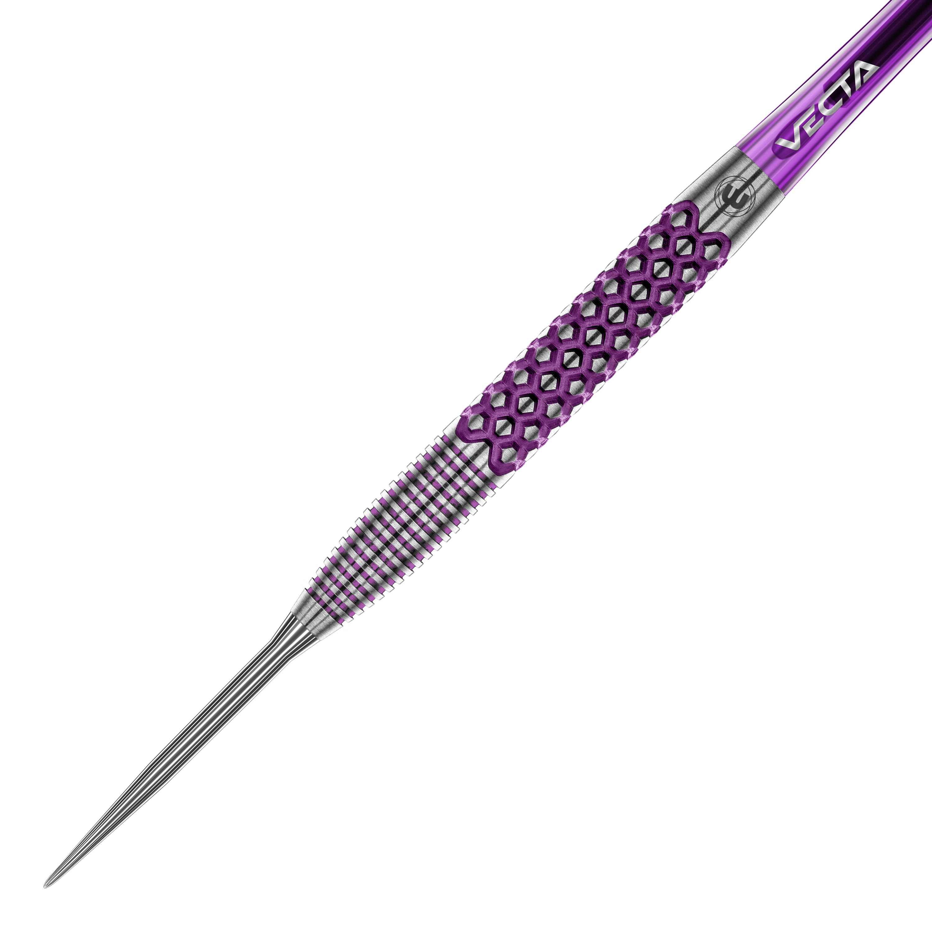 Abgebildet sind die Winmau John Brown Signature Edition Steeldarts - 23g. Die Darts zeichnen sich durch ihr spezielles Design aus.