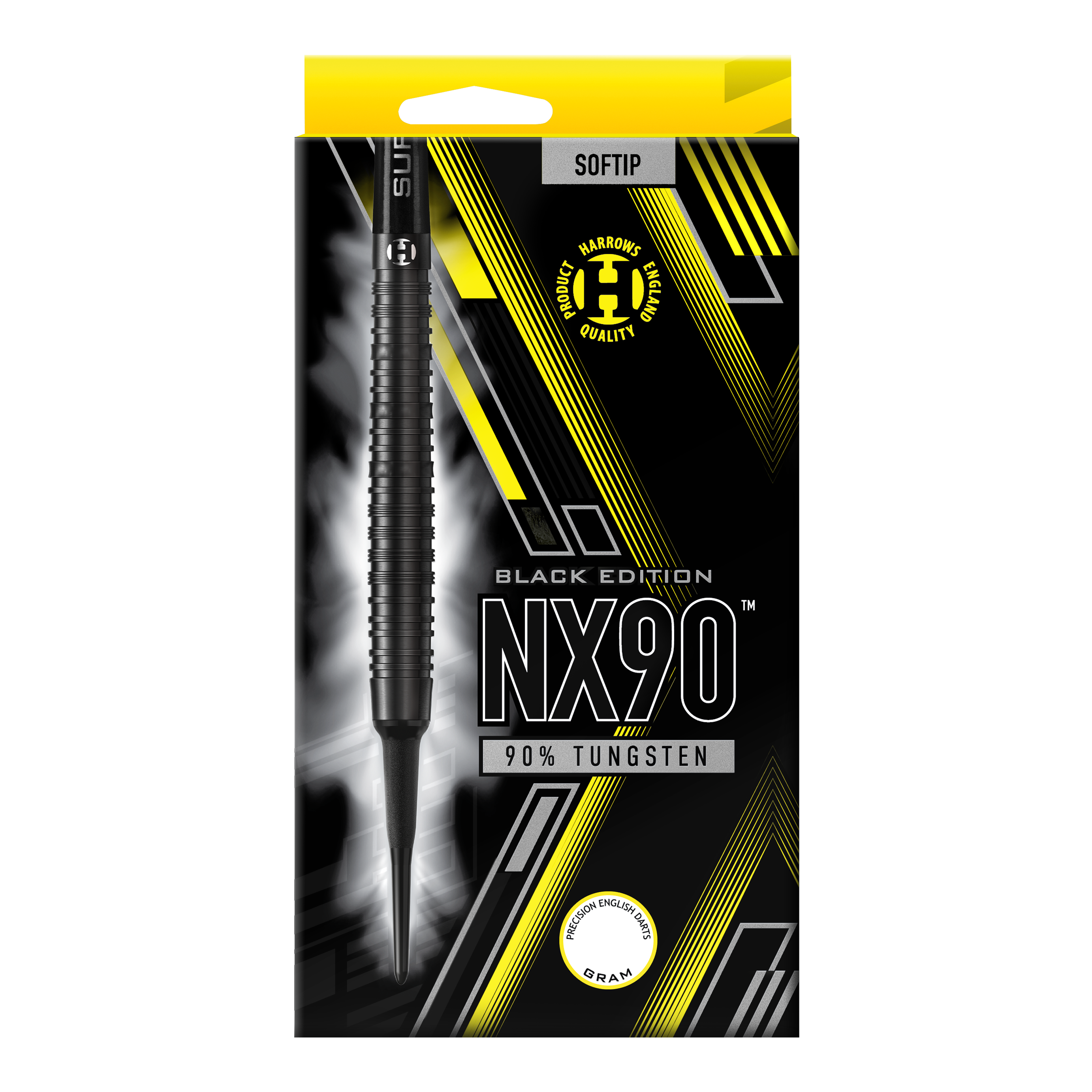 Harrows NX90 Black Edition zachte dartpijlen