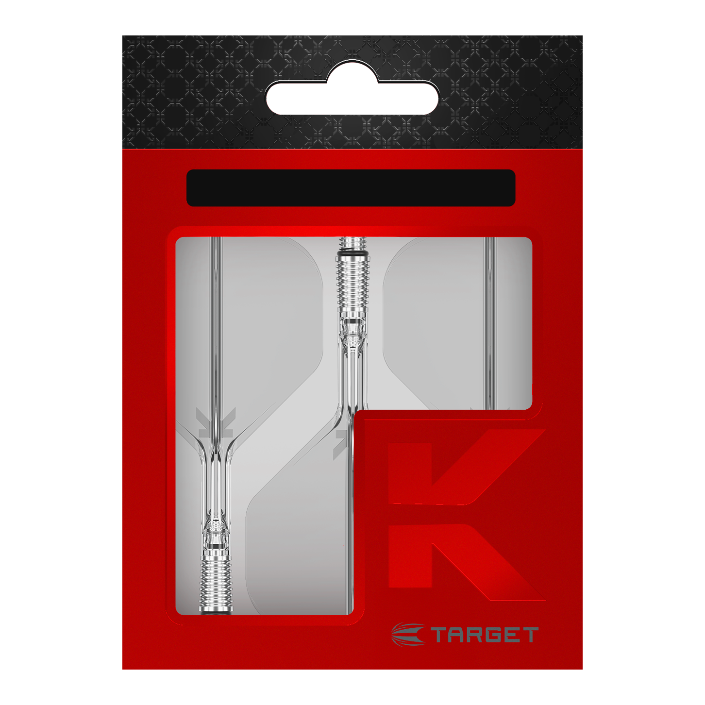 Das Bild zeigt die Target K-Shift No2 Standard Flights in klarer Ausführung. Sie sind speziell für den Einsatz an Dartpfeilen konzipiert.