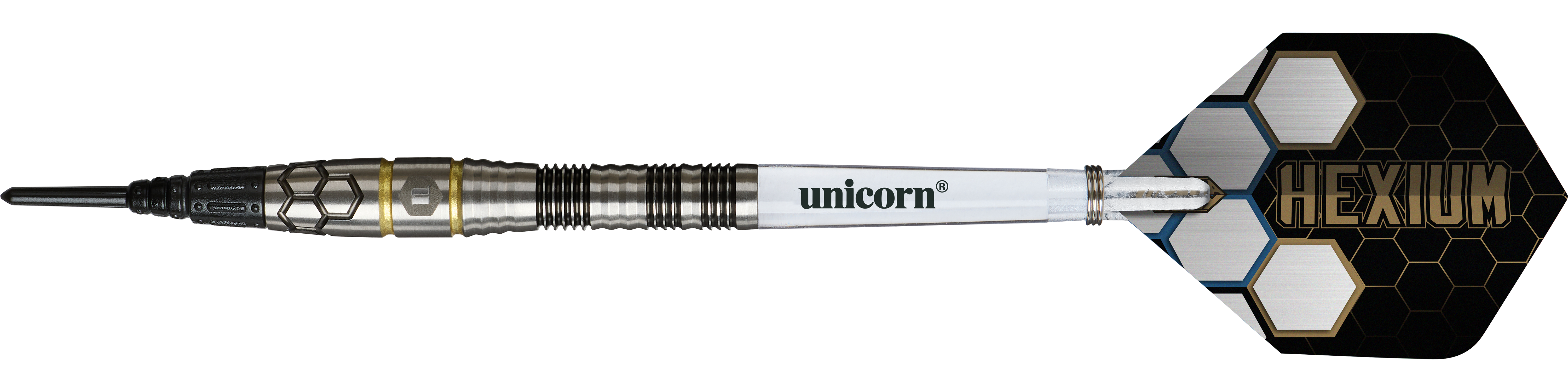 Unicorn Hexium Style 01 Black & Gold Softdarts - 22g