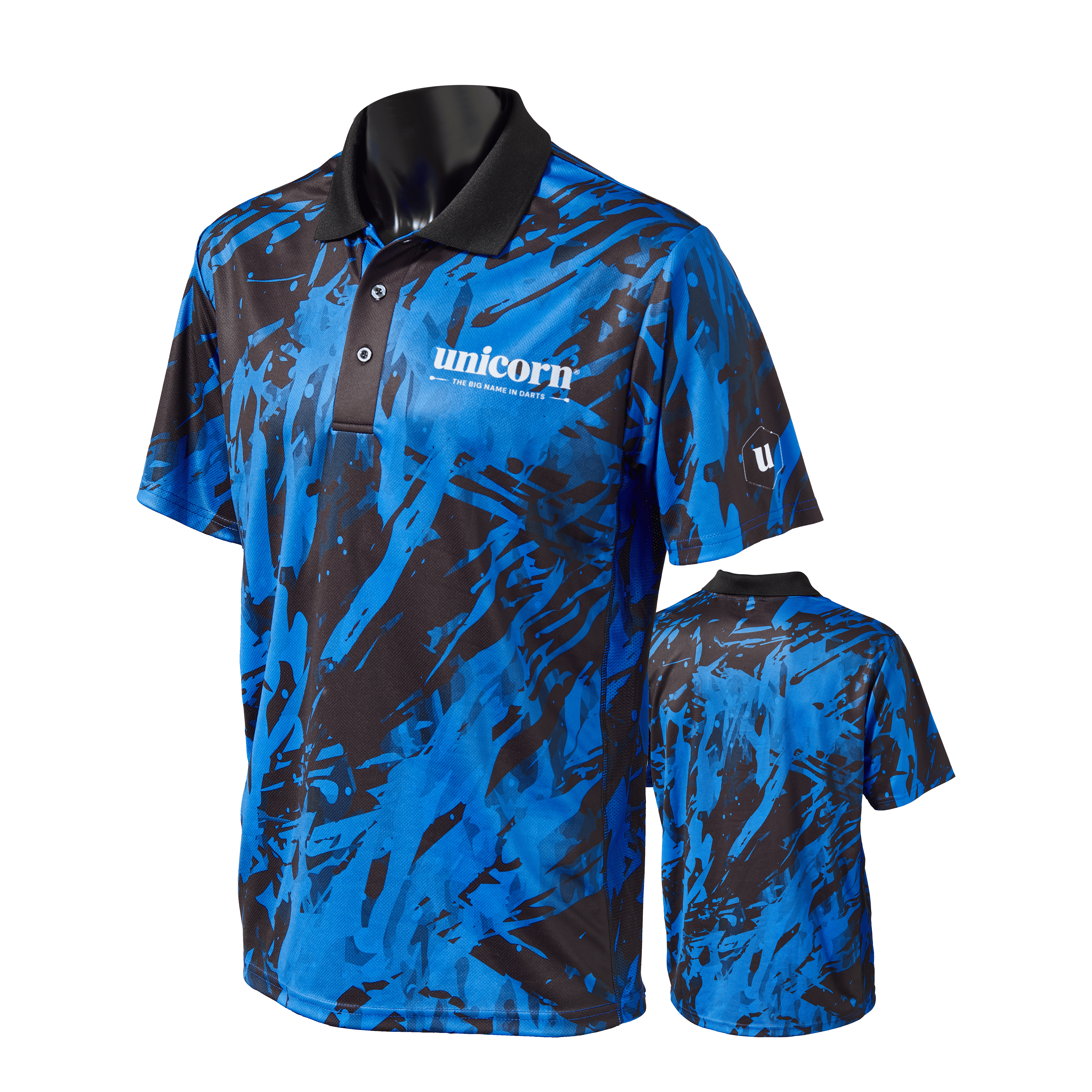 Koszula do darta Unicorn Pro-Tech Camo - niebieska