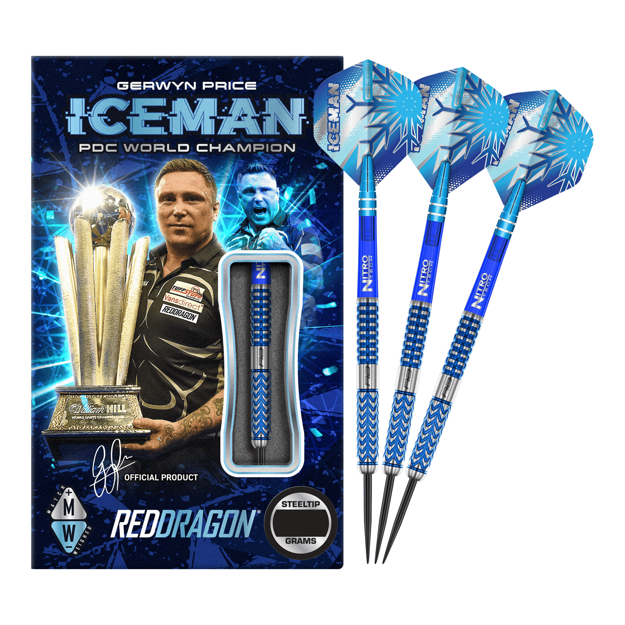 Red Dragon Gerwyn Price Glacier Steeldarts