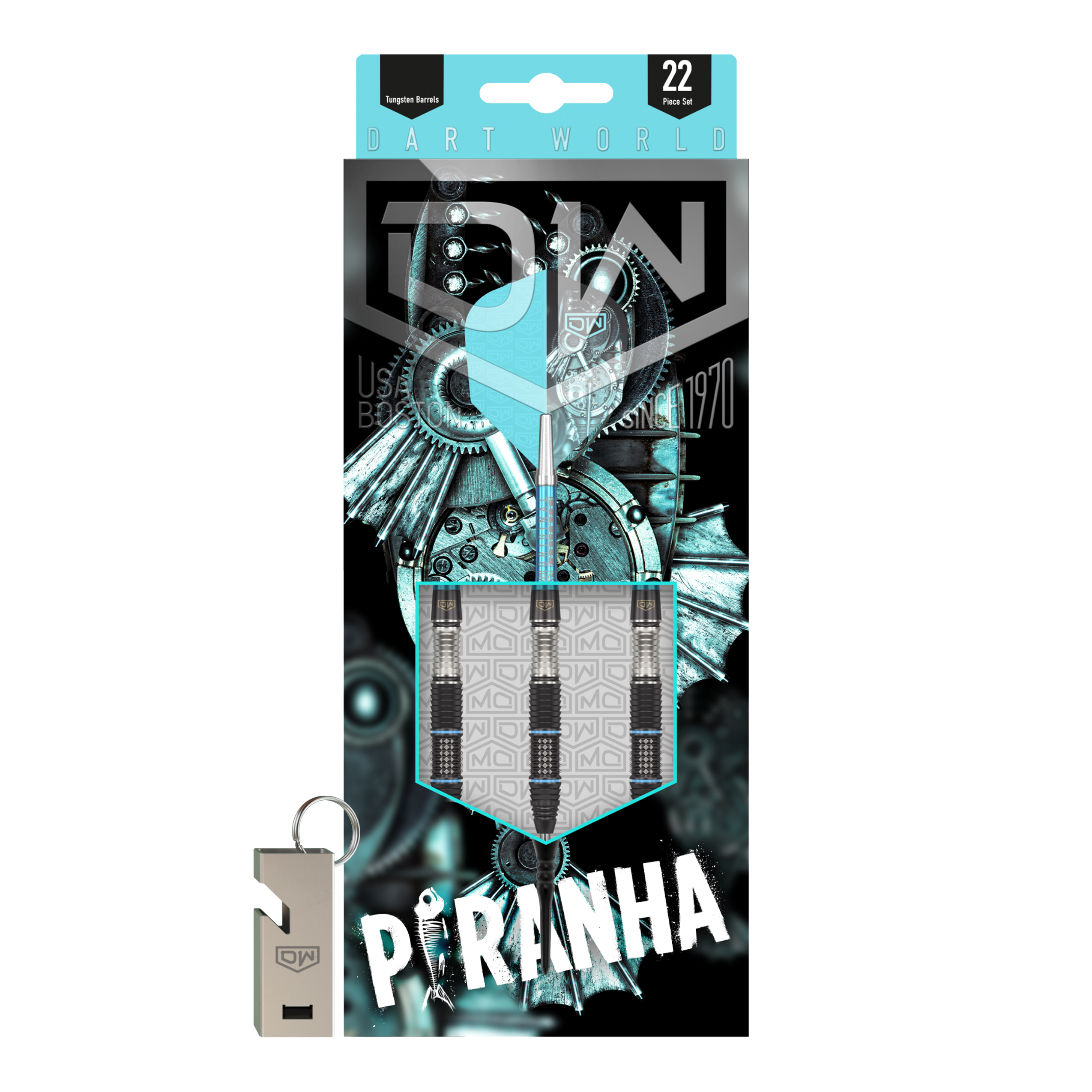 DW Piranha 02 steel darts