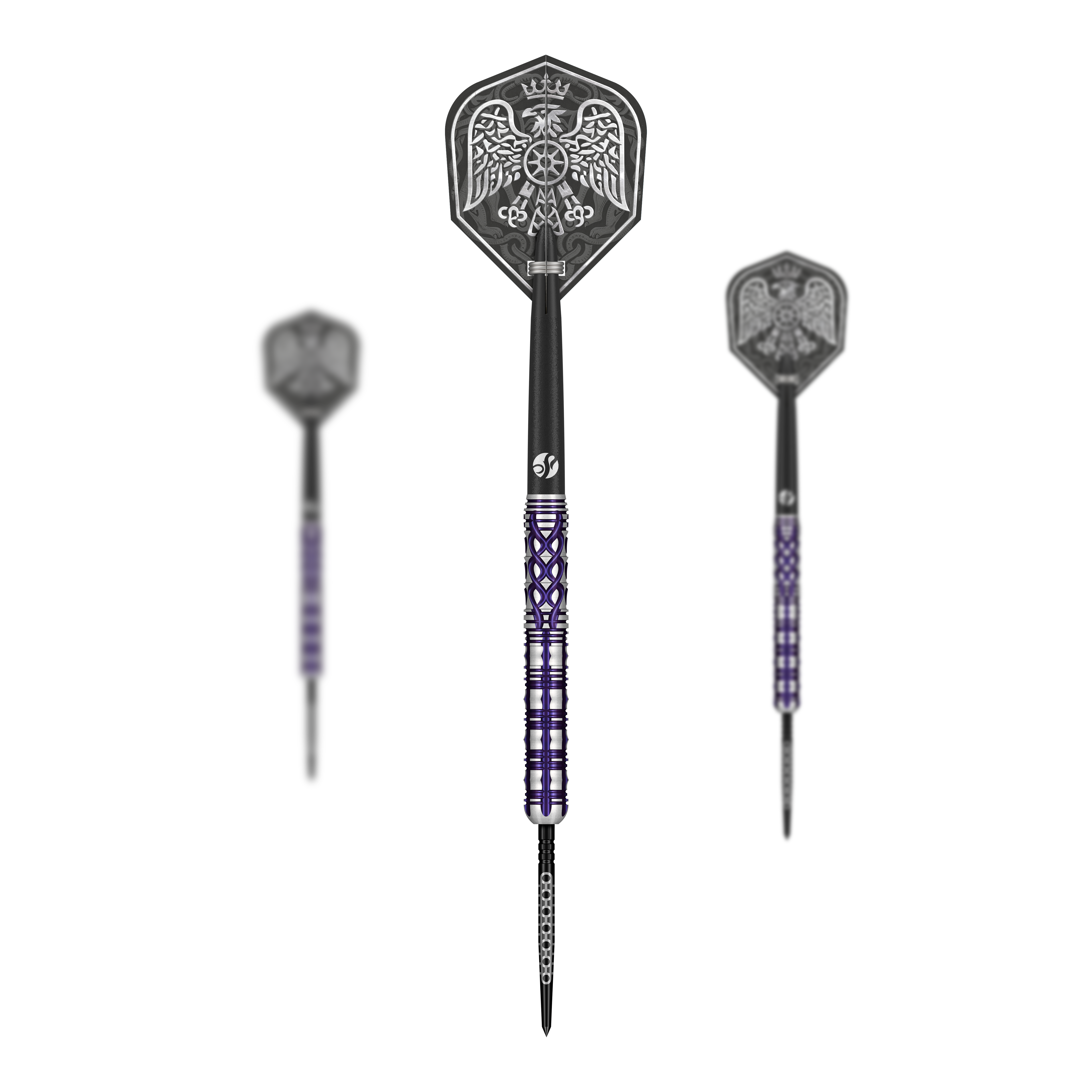 Dardos de acero Shot Goths Visara Turbo Point - 23 g Auf dem Bild sind die Shot Goths Visara Turbo Point Steeldarts - 23g als Set zu sehen. Sie eignen sich ideal für ambitionierte Steeldartspieler.