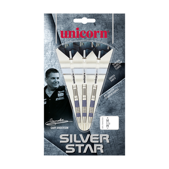 Dardos de acero Unicorn Silver Star Var.2 Gary Anderson