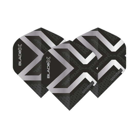 Ailettes standard Winmau Prism Delta Blade X Argent Métallisé n° 2 Hier sind die Winmau Prism Delta Blade X Metallic Silver No2 Standard Flights abgebildet. Es handelt sich um silberne Dartflights für präzises Darten.