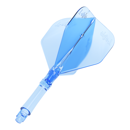 L-Style L-Sytem Flights - Clear Blue-190 Abgebildet ist das Produkt L-Style L-Sytem Flights - Clear Blue. Die transparent blauen Flights werden zum Spielen von Darts verwendet.