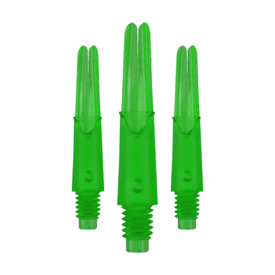 L-Style L-Shafts Locked Straight - Green 130 L-Style L-Shafts Locked Straight in einzigartiger Farbe als Set. Das Bild zeigt mehrere Schäfte nebeneinander.