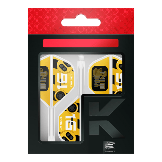 Abgebildet sind Target K-Flex You Win No2 Standard Flights. Diese Flights zeichnen sich durch ihre Standardform und hohe Qualität aus.