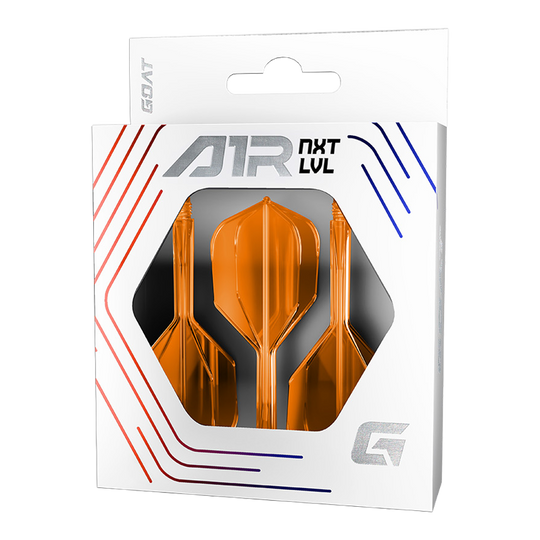 Systém letmých hřídelí GOAT A1R No6 - neonově oranžová Das Bild zeigt das GOAT A1R No6 Flight-Shaft-System in Neon Orange. Dieses Dart-Zubehör eignet sich ideal für professionelle Spieler.