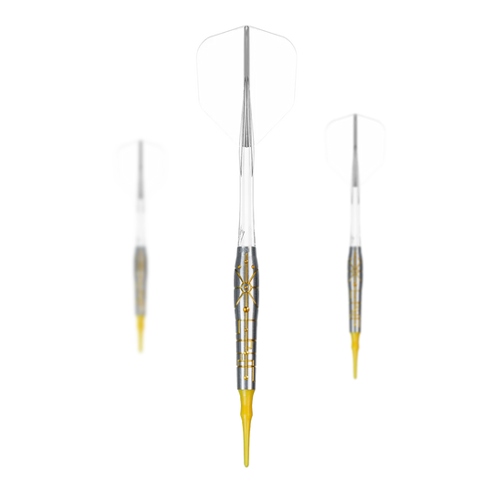 Freccette morbide Caliburn Starships Series Falcon - 20 g Hier ist das Set Caliburn Starships Series Falcon Softdarts - 20g abgebildet. Es handelt sich um Softdarts in einer 20g-Ausführung.
