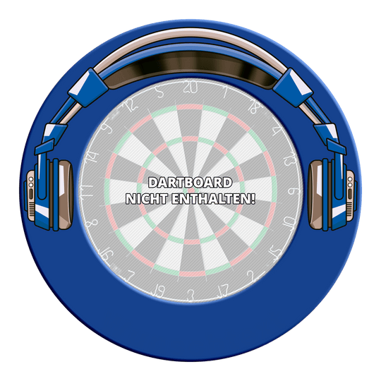 Surround per freccette stereo McDart Hier ist ein weiteres Bild des MSF-J4 McDart Stereo Dartboard Surrounds in Blau. Es zeigt das Produkt aus einem anderen Blickwinkel.