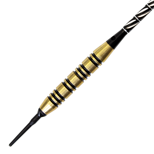 McDart Black Stripe Brass Soft Darts - 17g