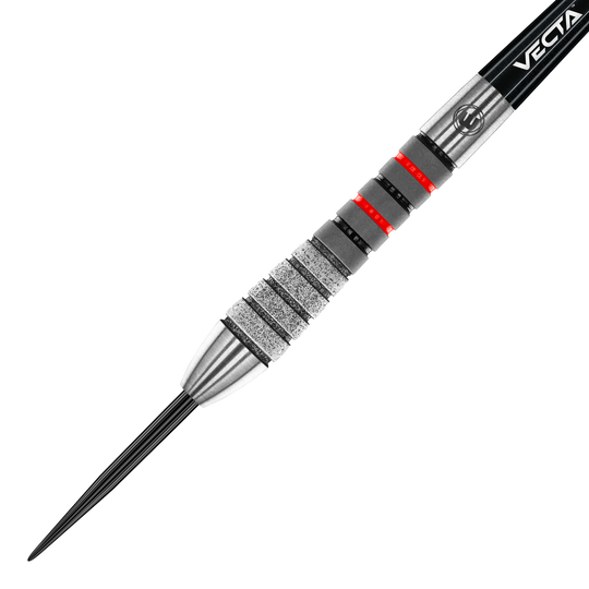 Ocelové šipky Winmau Dennis Priestley Diamond 3-Zero Dies ist ein Winmau Dennis Priestley Diamond 3-Zero Steeldart. Der Dartpfeil hat eine silberne Spitze und einen strukturierten Griff mit roten und schwarzen Akzenten.